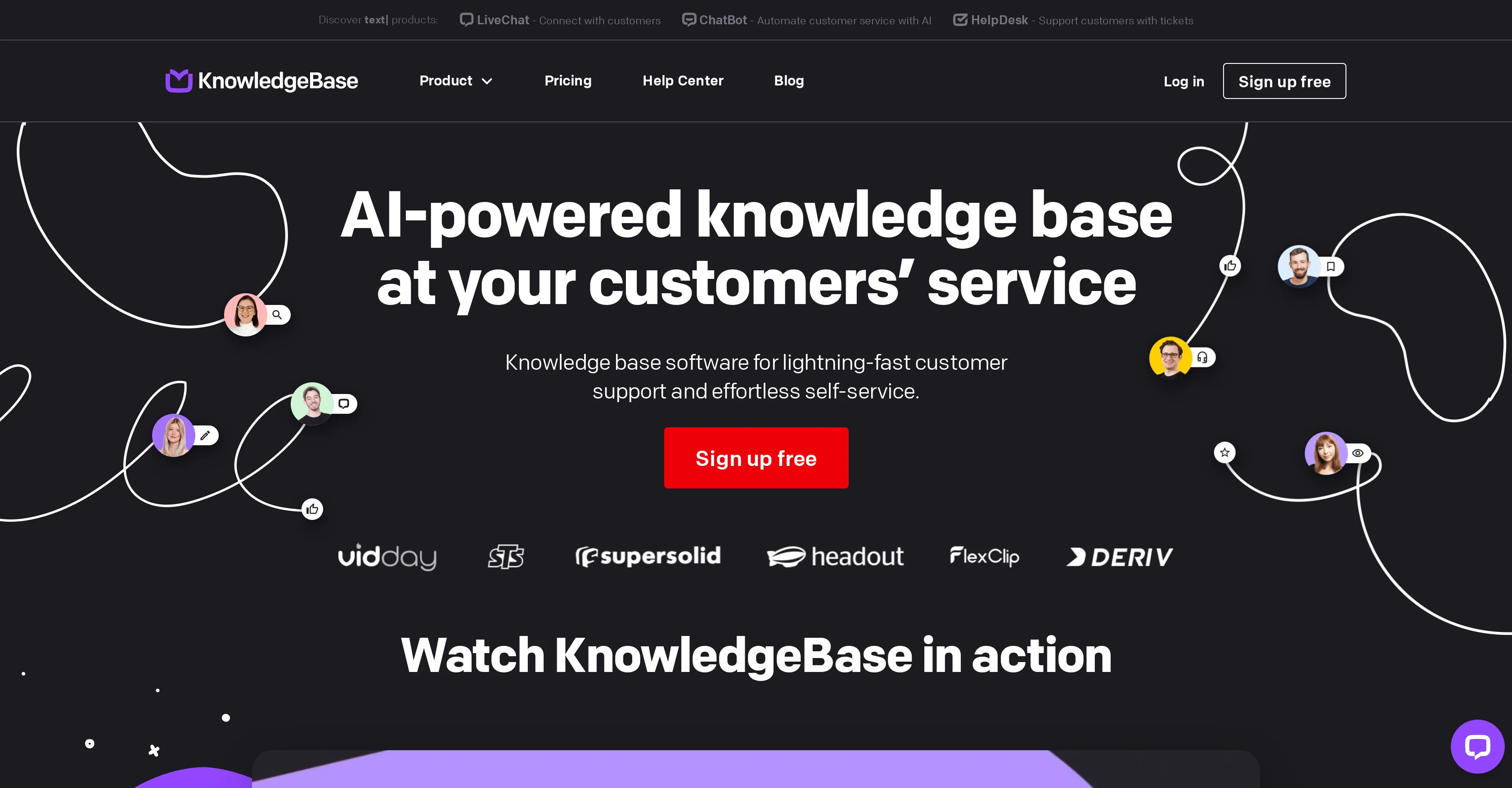 KnowledgeBase AI screenshot