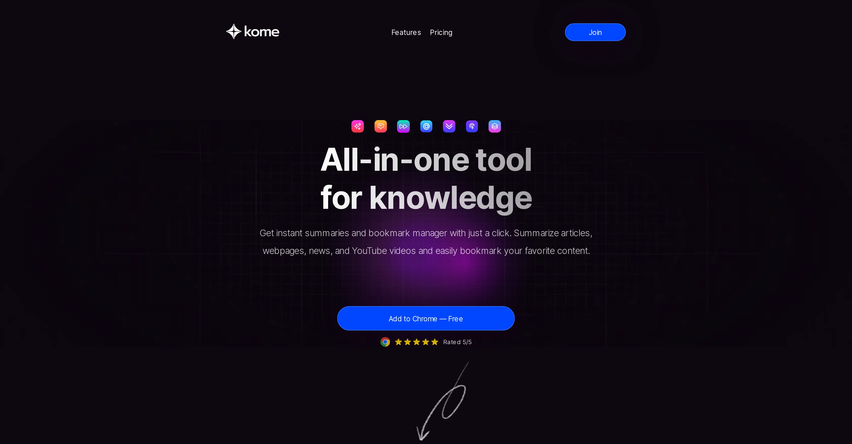 Kome AI screenshot