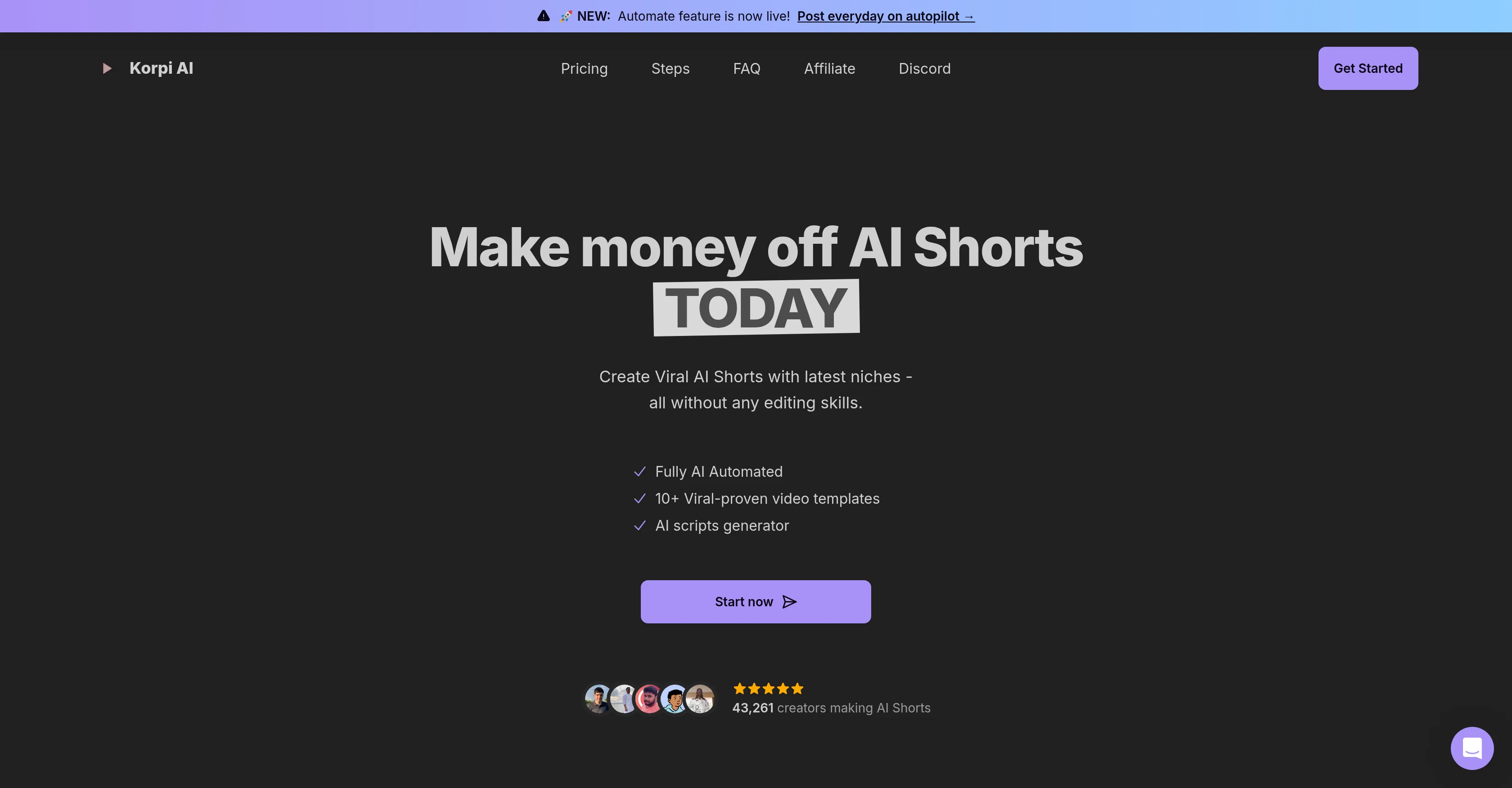 Korpi AI screenshot