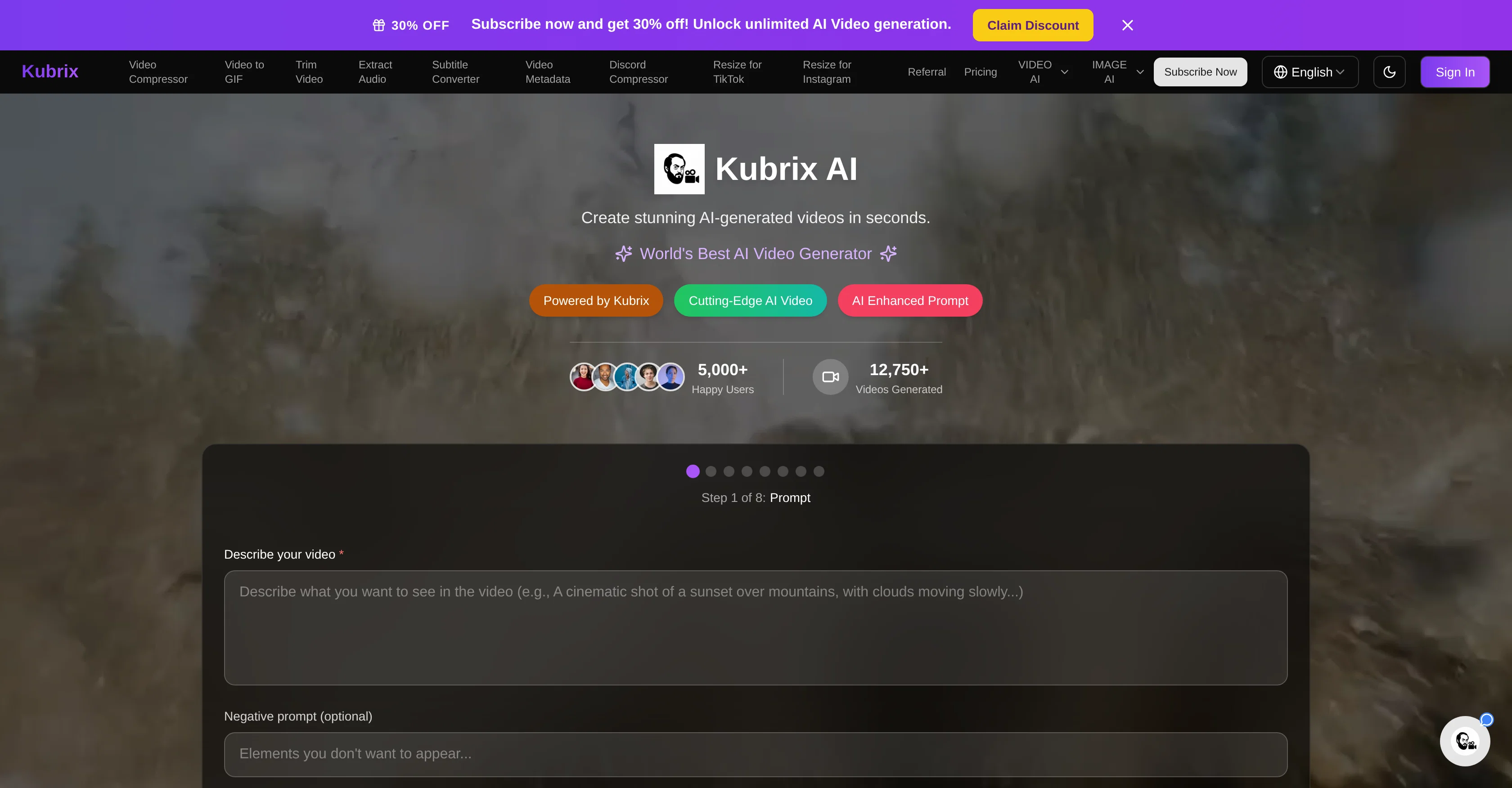Kubrix screenshot