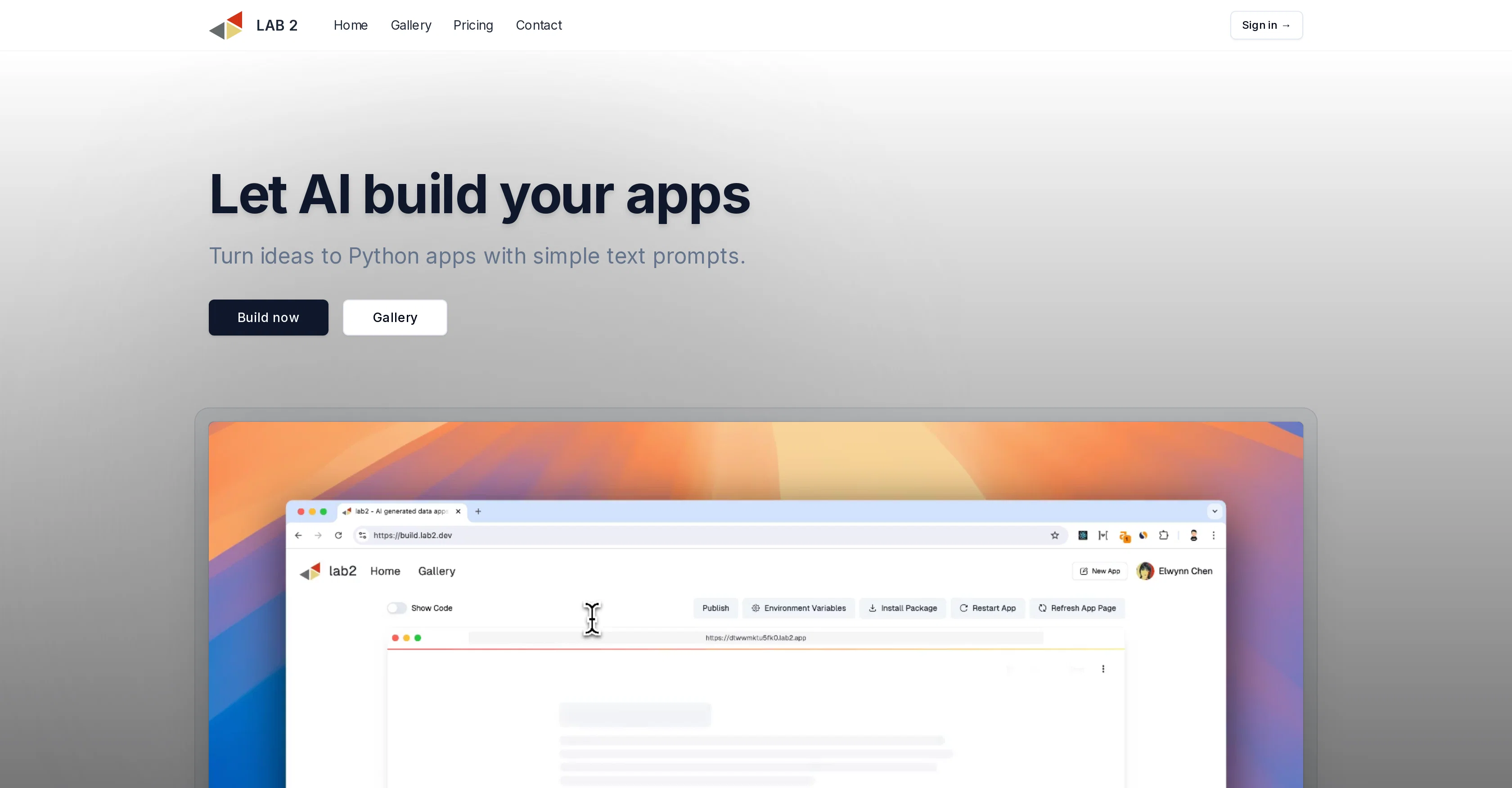 Lab2.dev screenshot