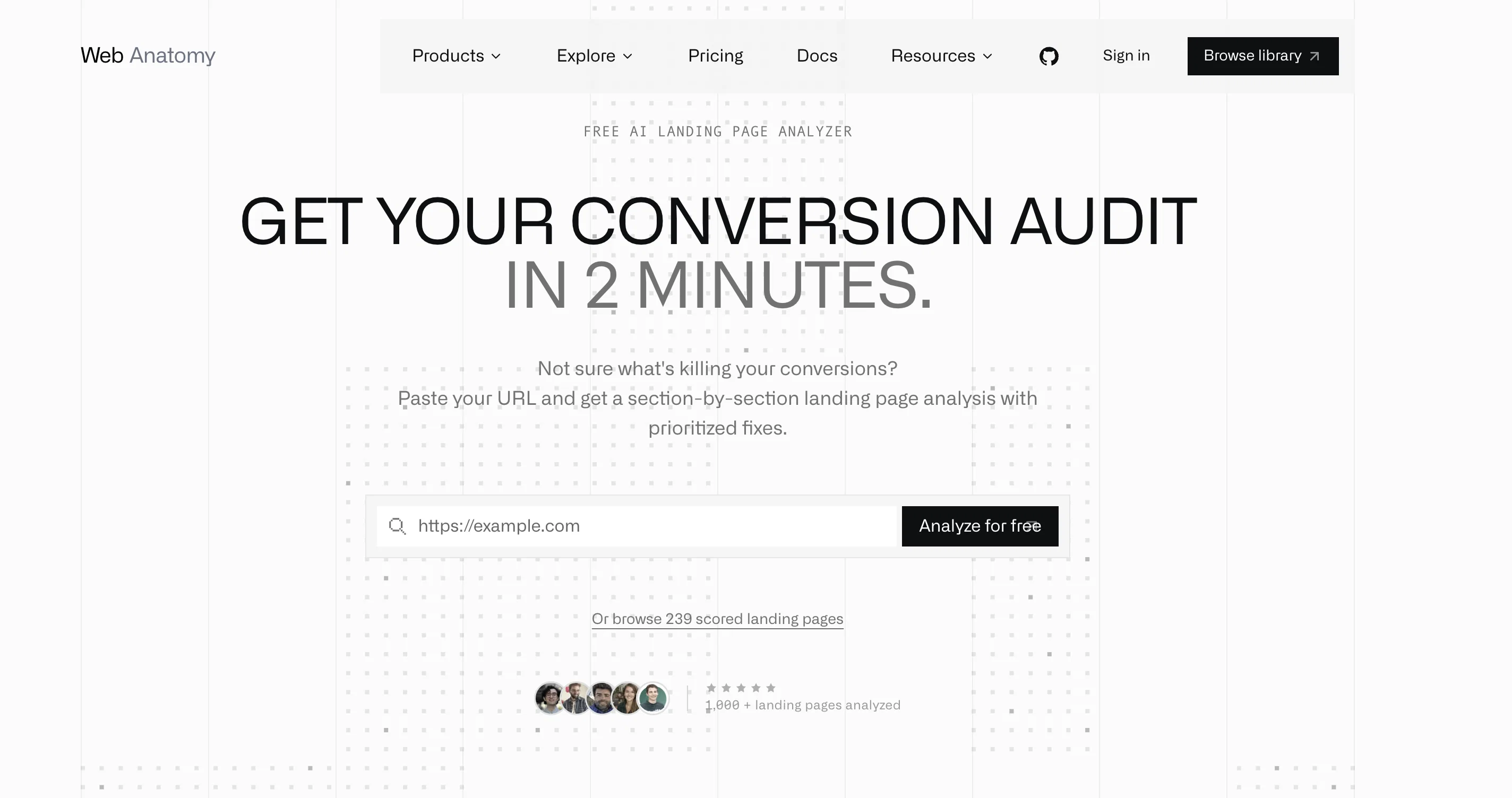 Landing Page Analyzer screenshot