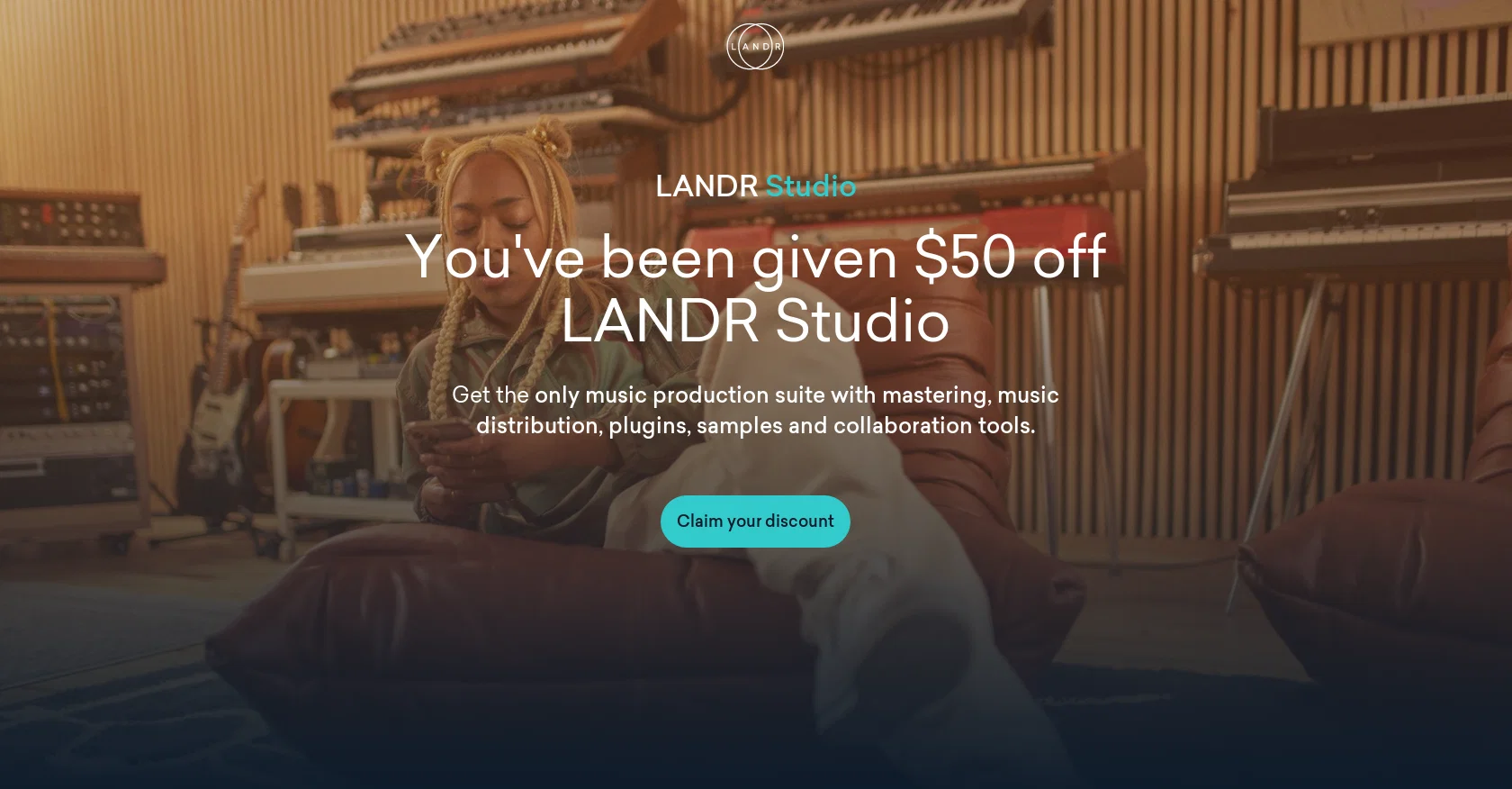 LANDR screenshot