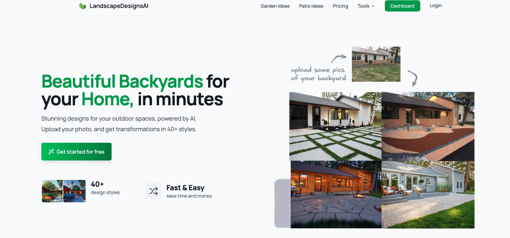 LandscapeDesignsAI screenshot