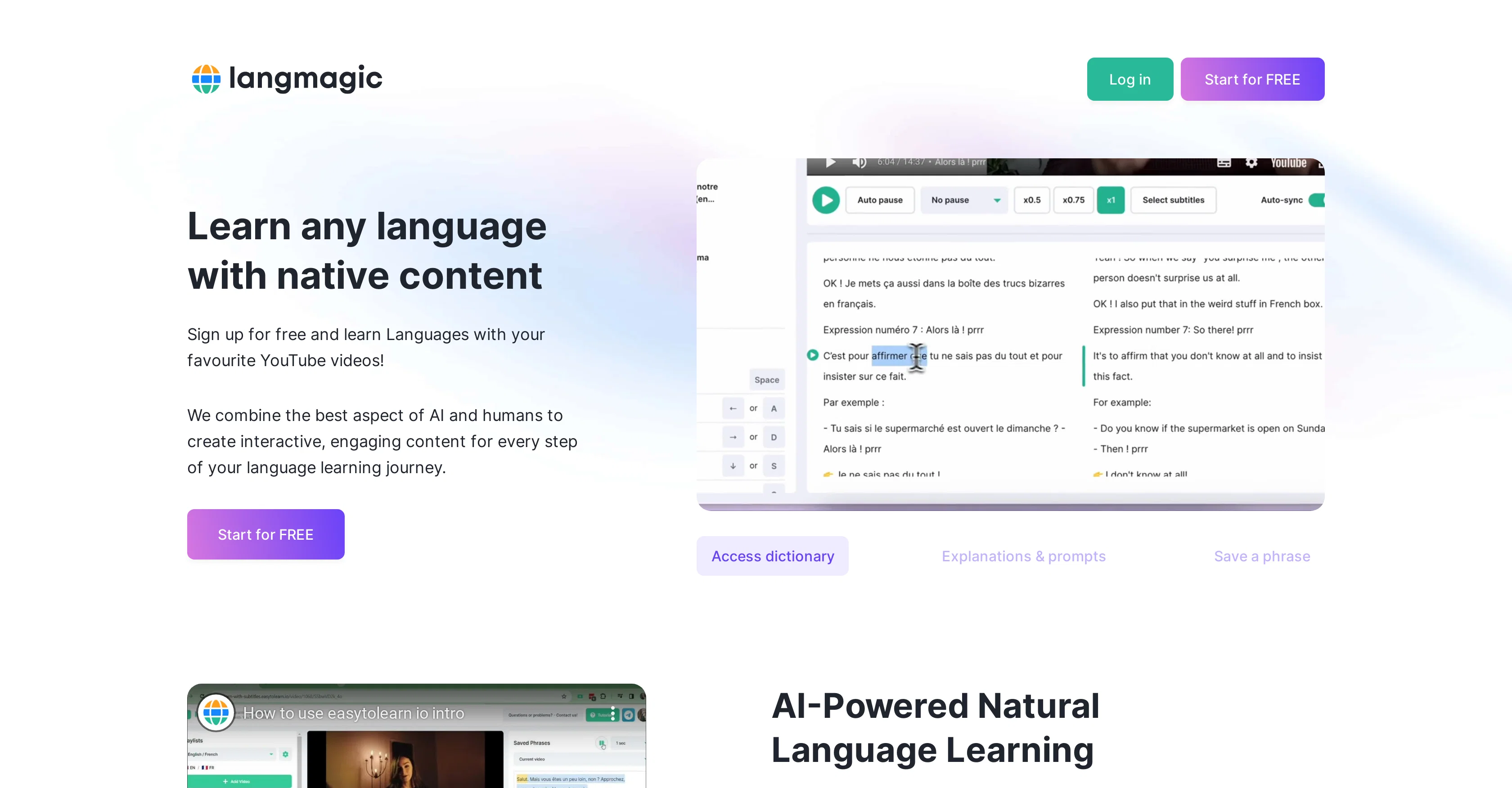 LangMagic screenshot