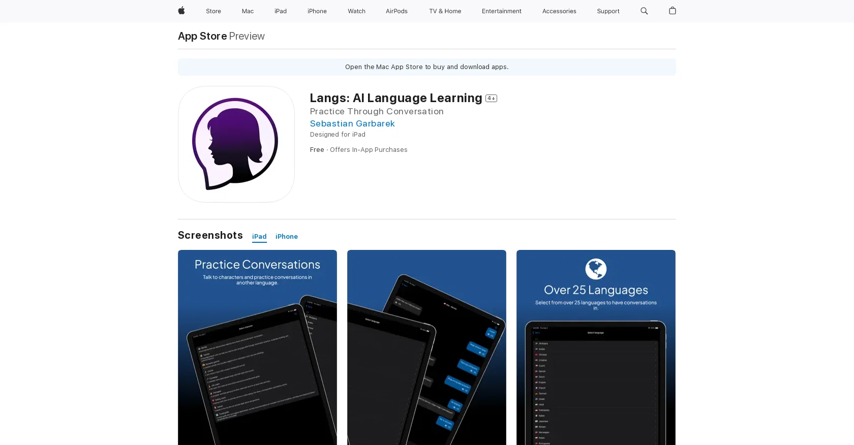 Langs screenshot