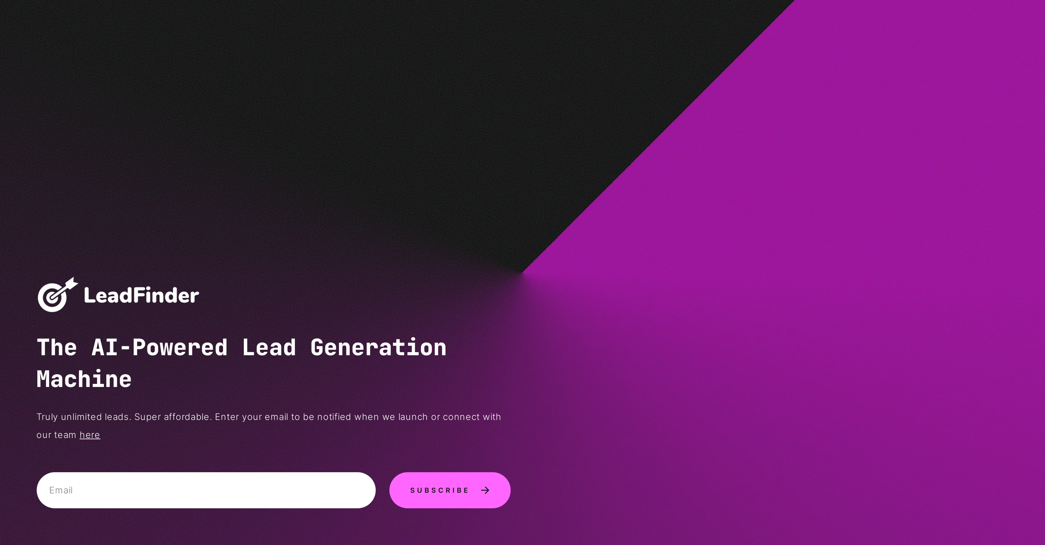 LeadFinder screenshot