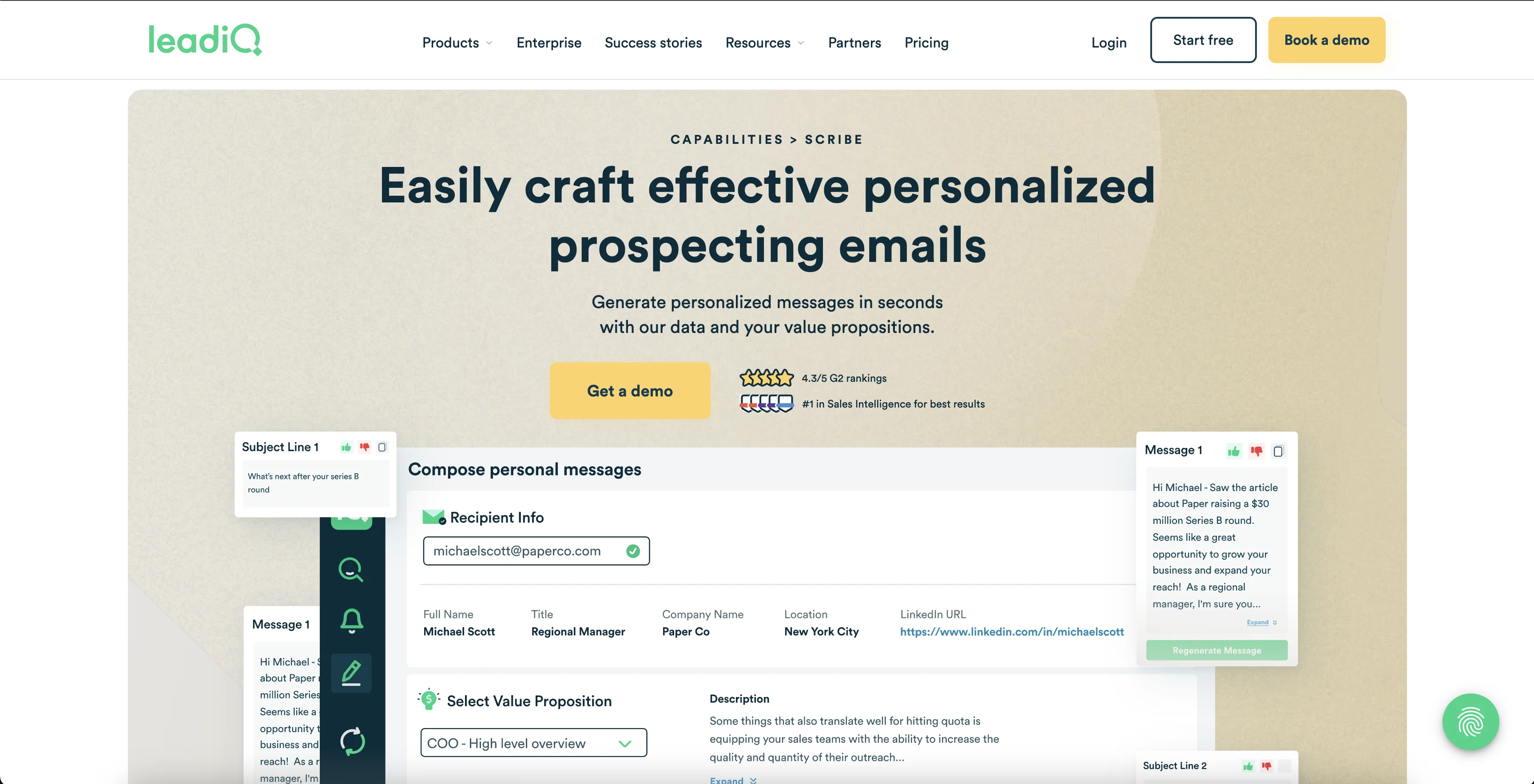 LeadIQ screenshot
