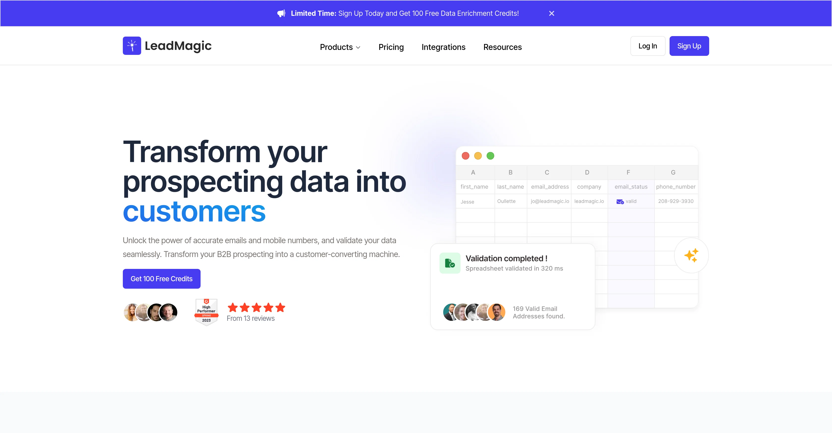 LeadMagic screenshot