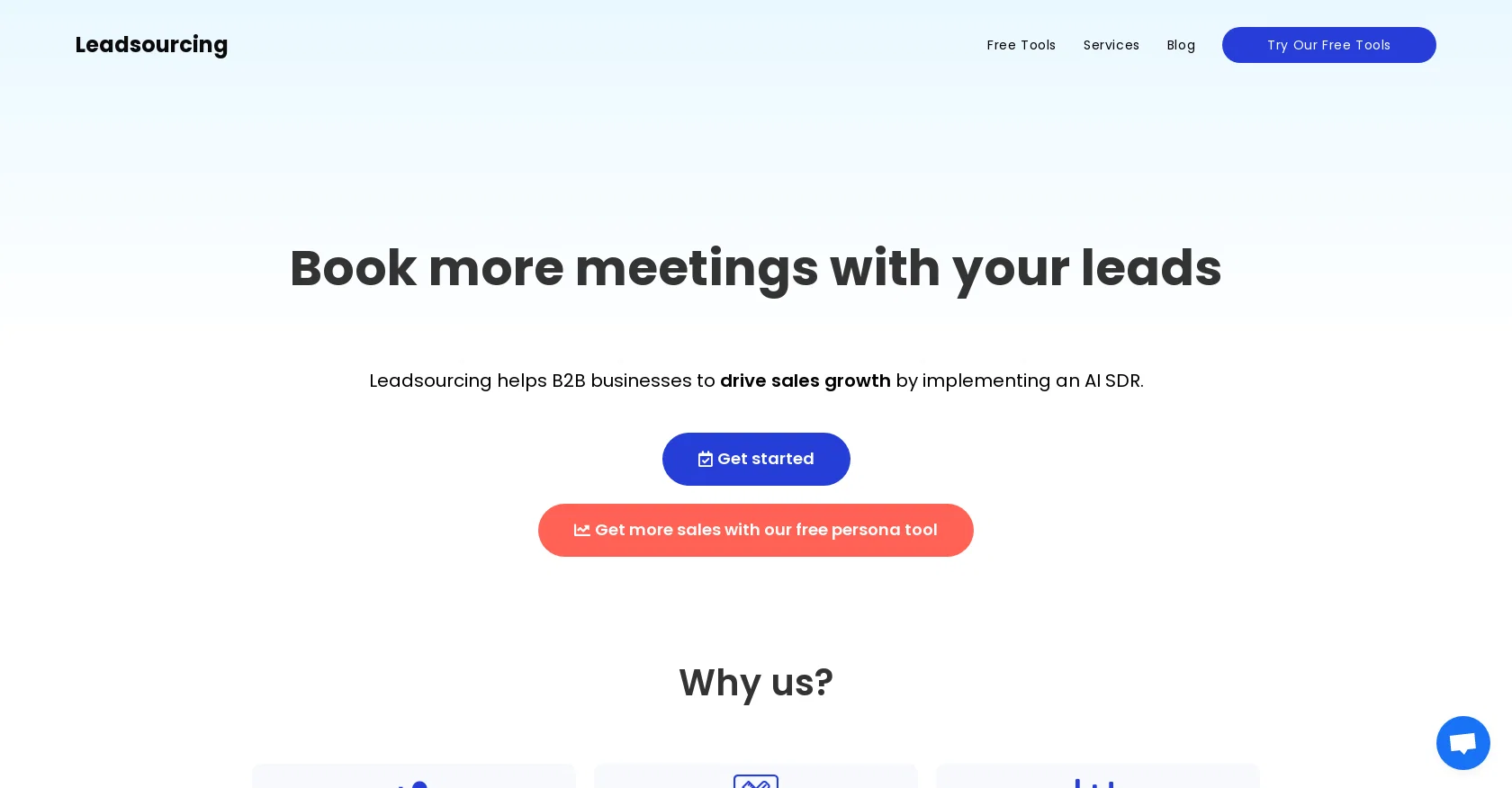 Leadsourcing screenshot