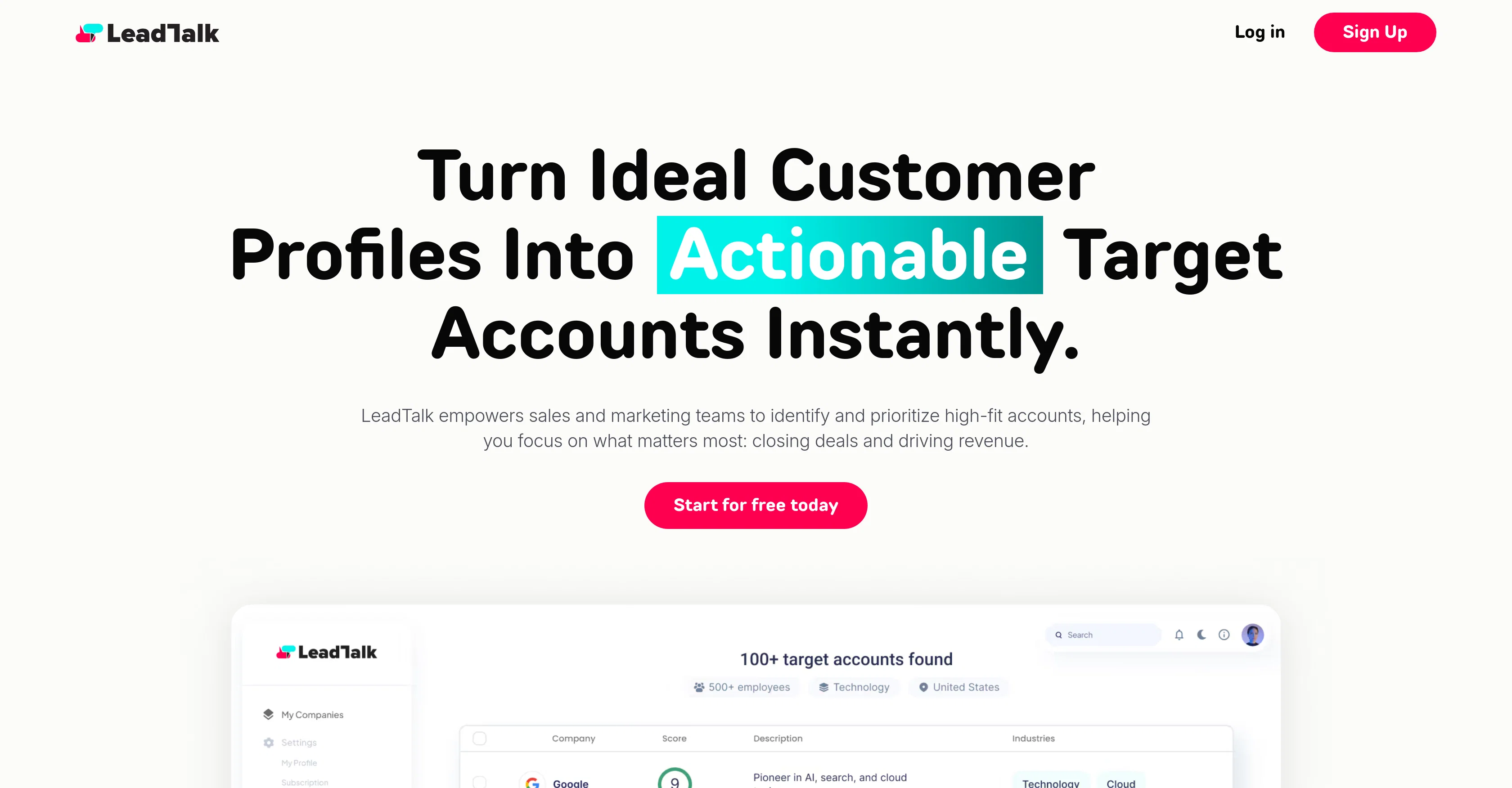 LeadTalk screenshot