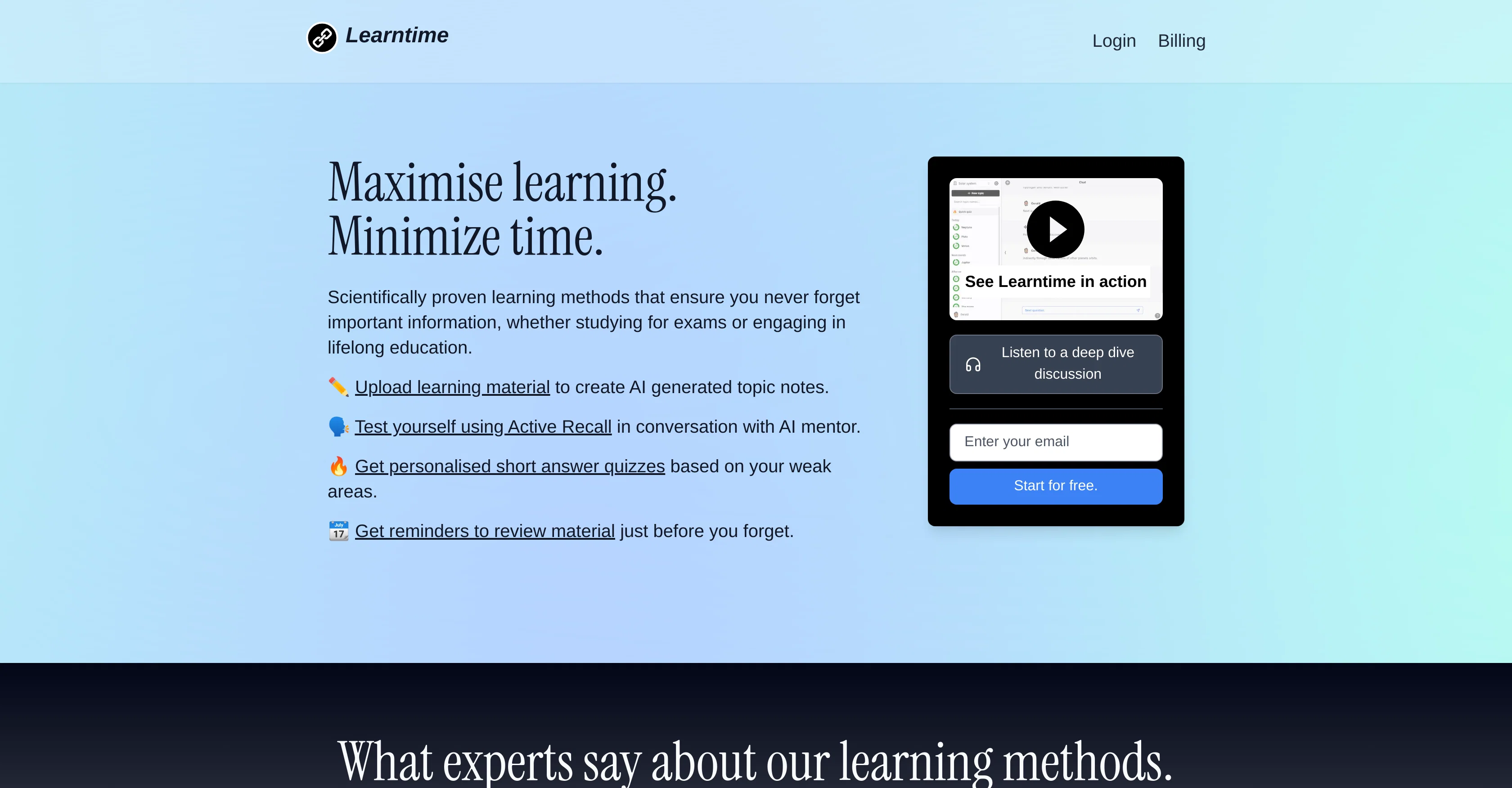 Learntime screenshot