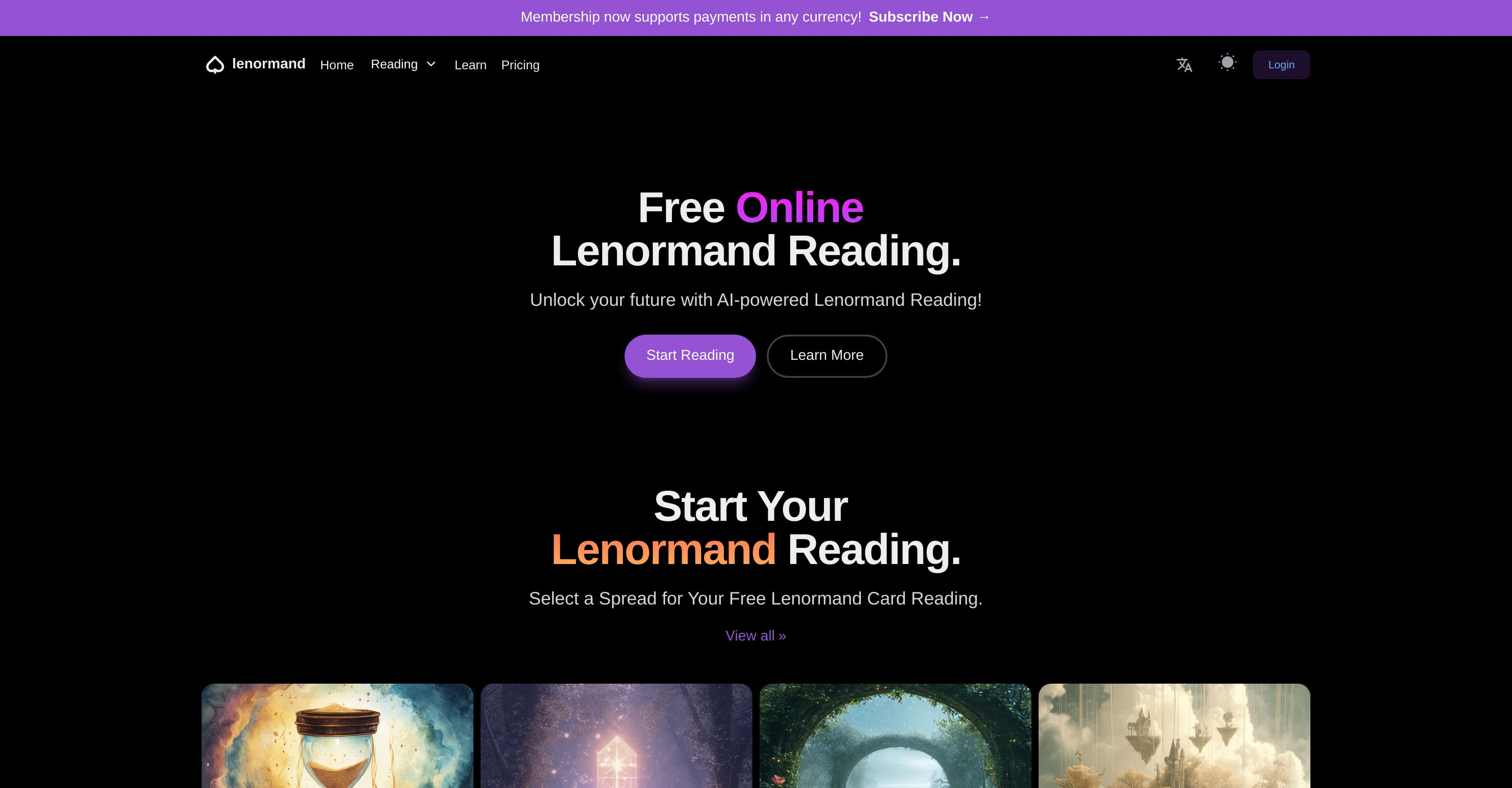 Lenormand screenshot