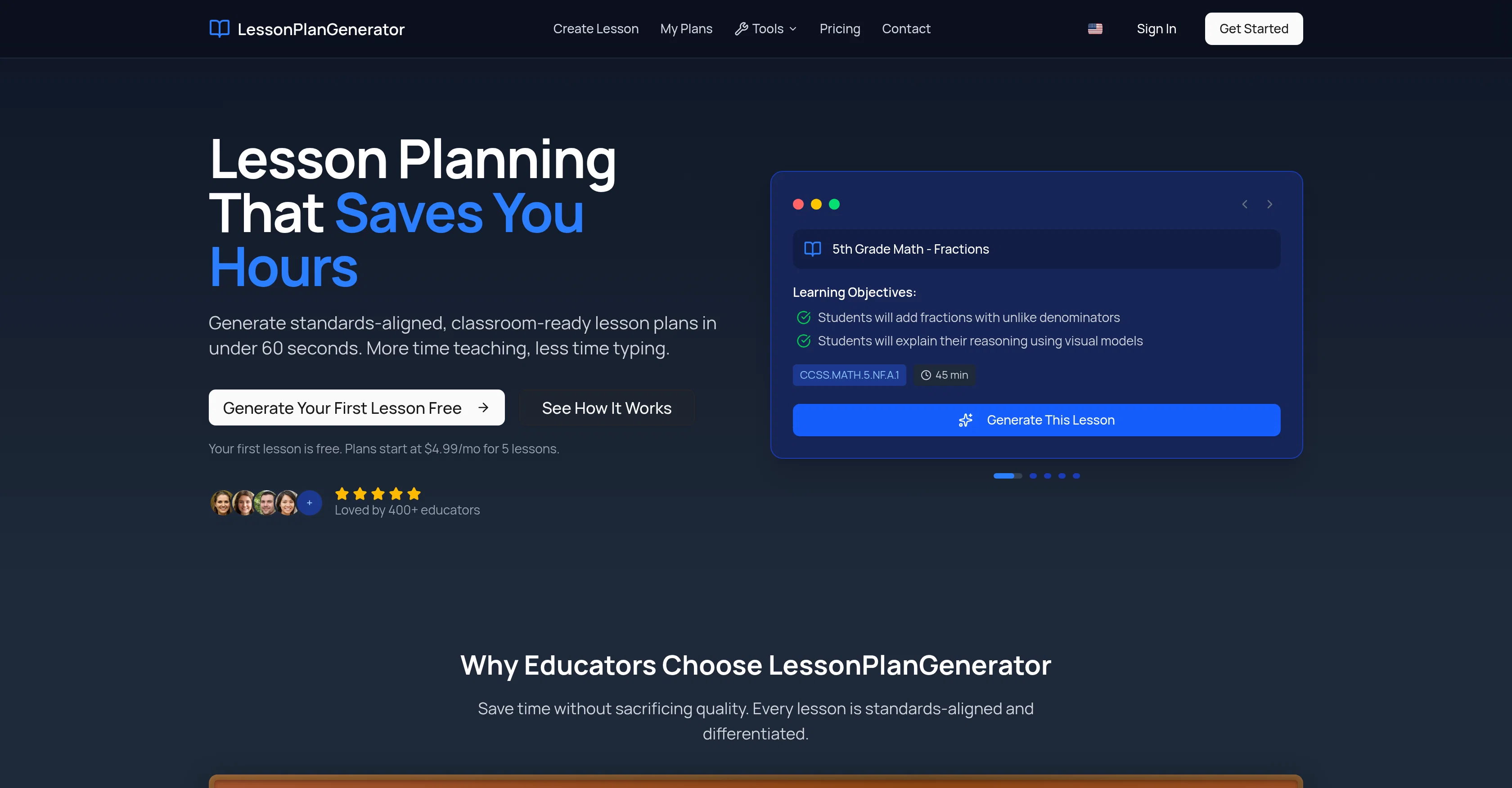 LessonPlanGenerator screenshot