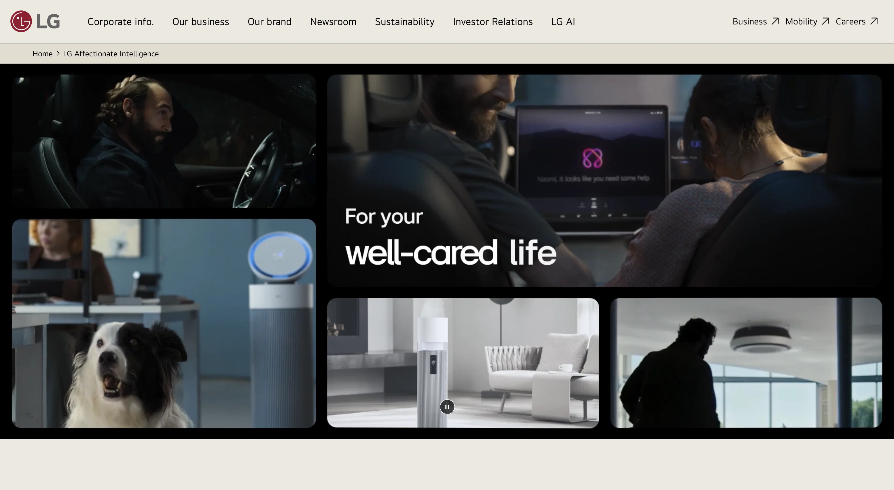 LG Affectionate Intelligence screenshot