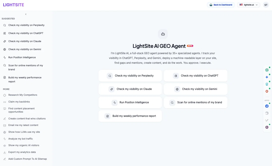 LightSite AI screenshot