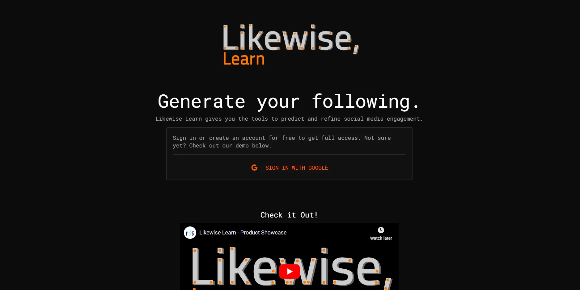 Likewise Learn screenshot
