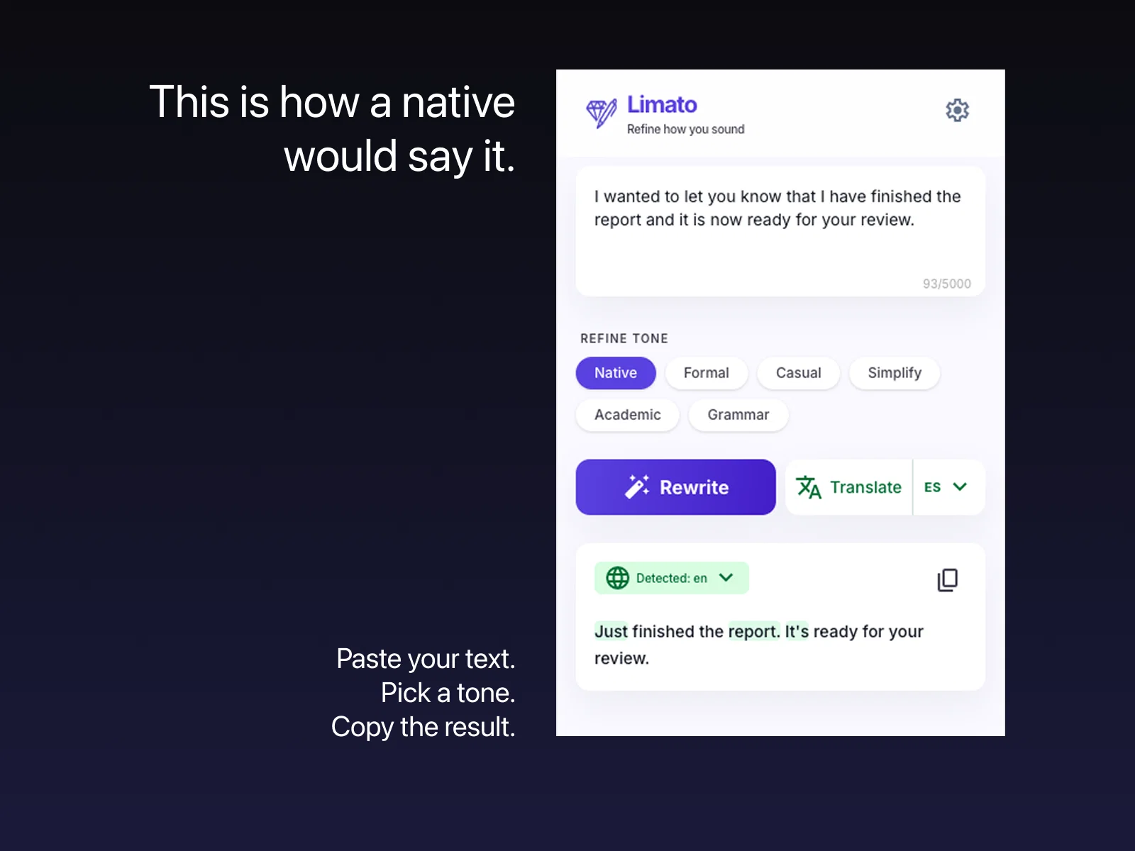 Limato screenshot