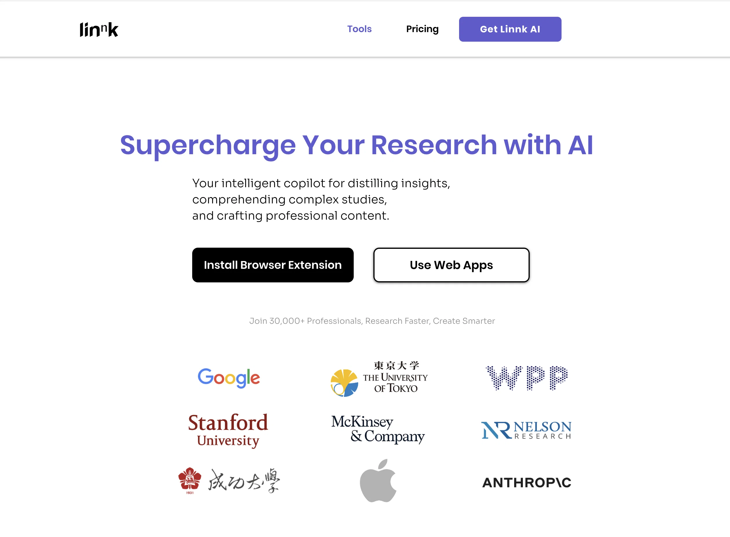 Linnk AI: Research Assistant, Summarizer, Translator screenshot