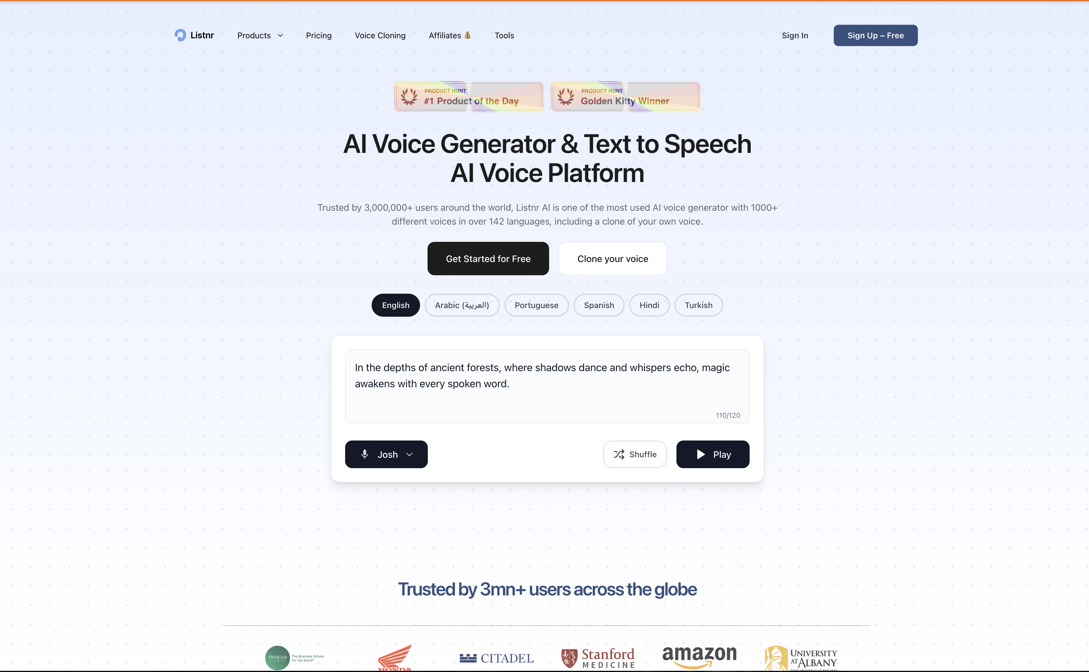 Listnr AI screenshot