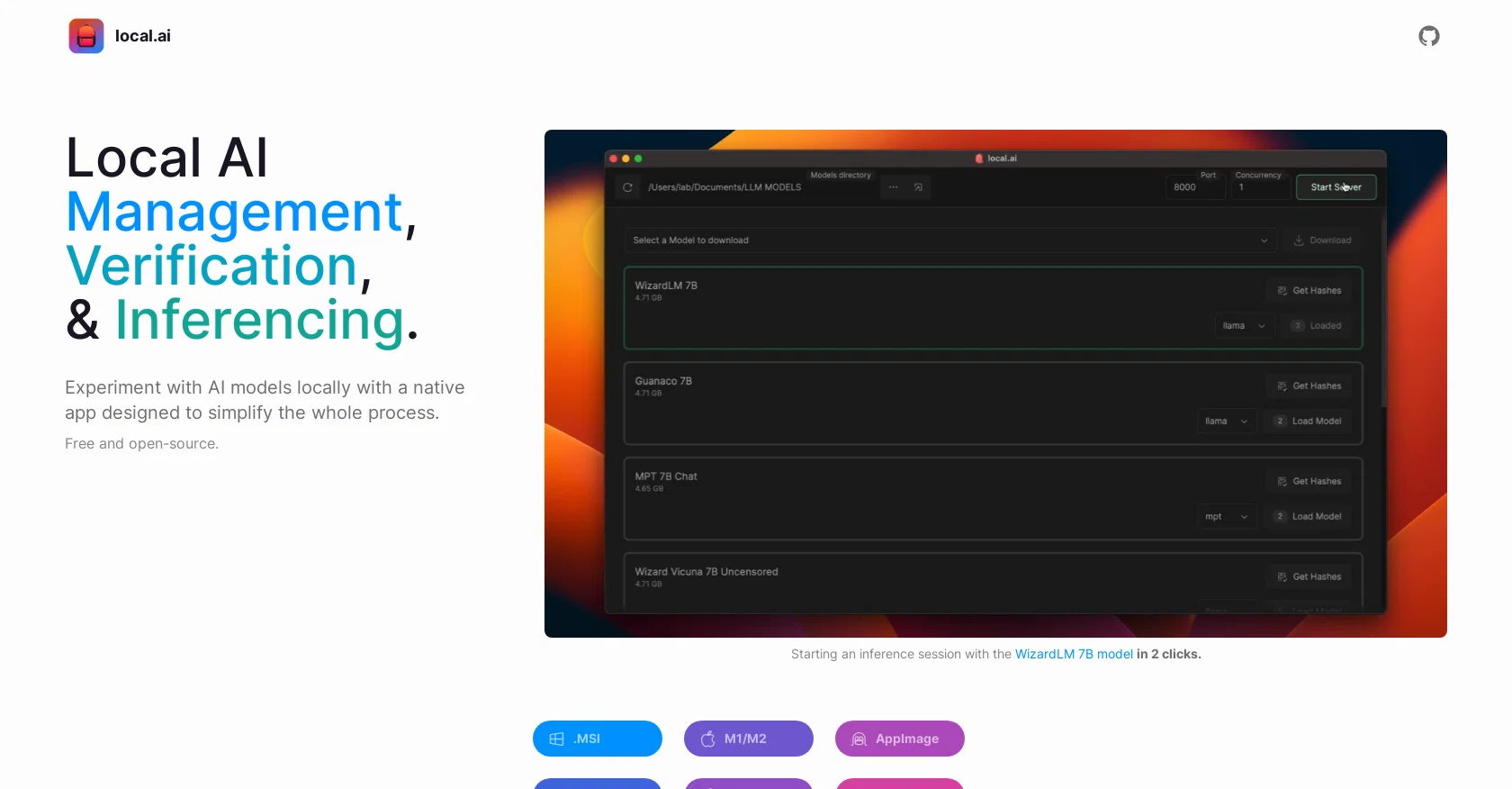 Local.ai screenshot