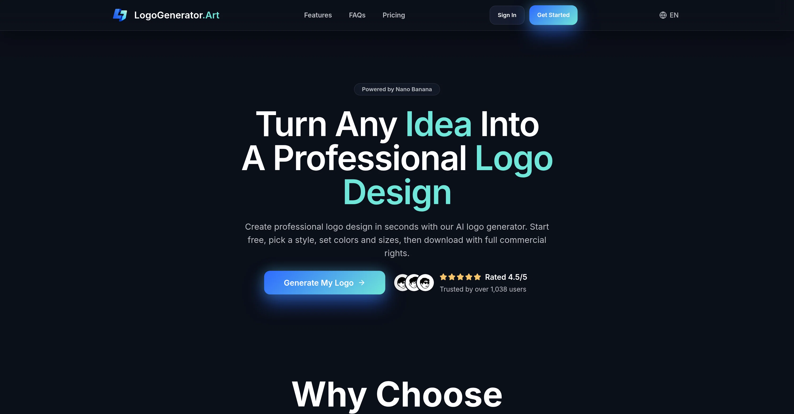 LogoGenerator.Art screenshot