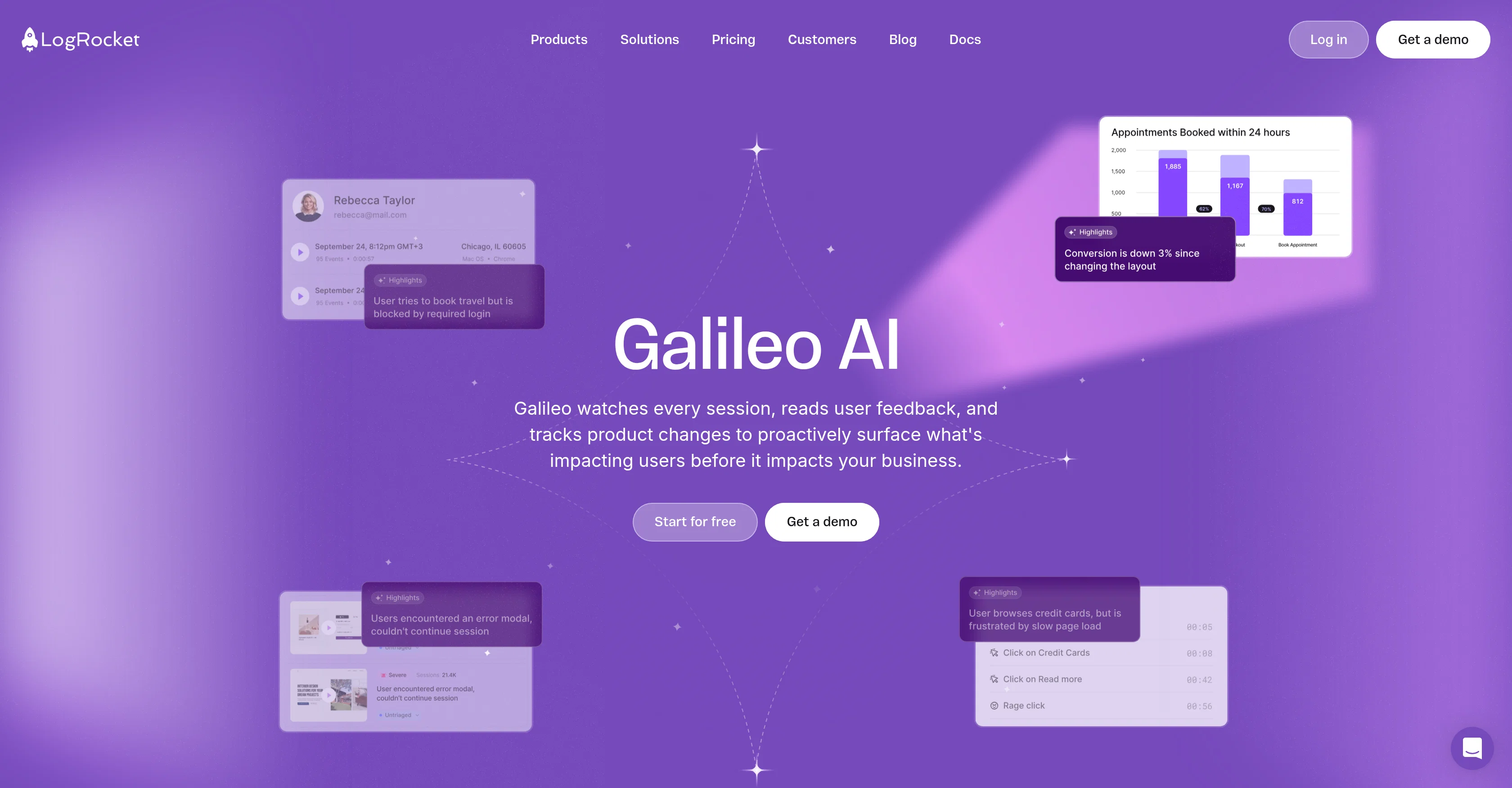 LogRocket Galileo screenshot