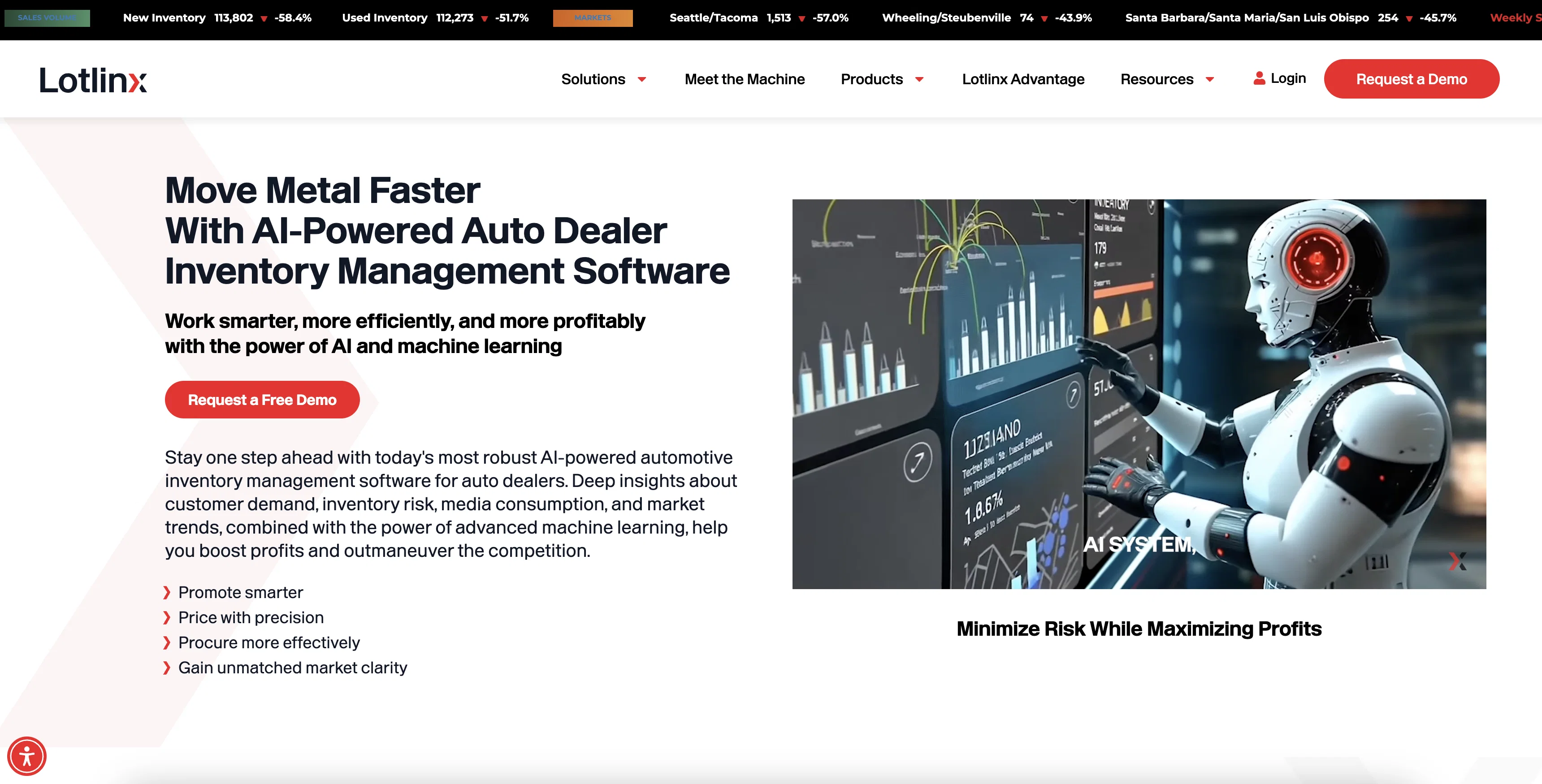 Lotlinx screenshot