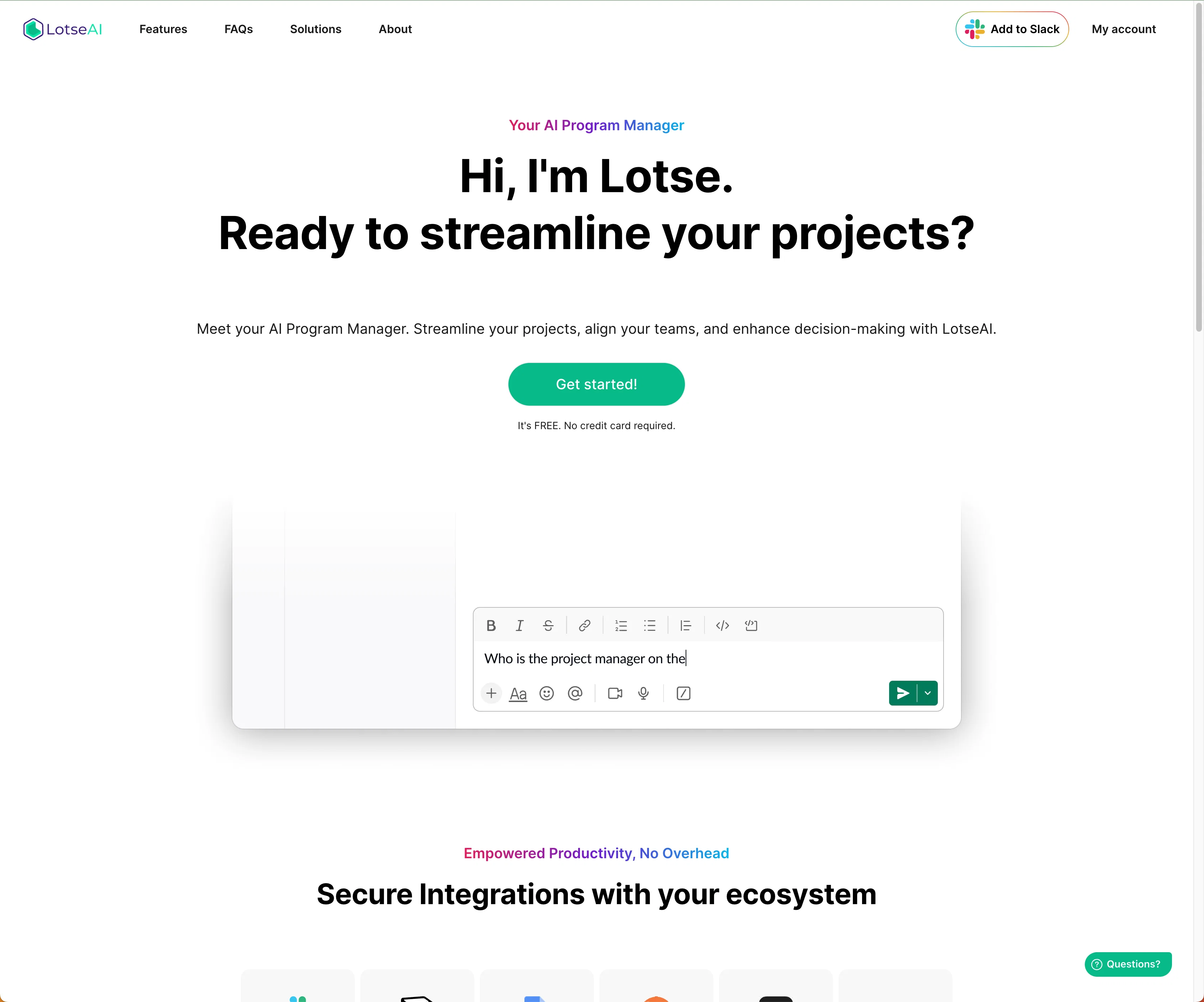 Lotse screenshot