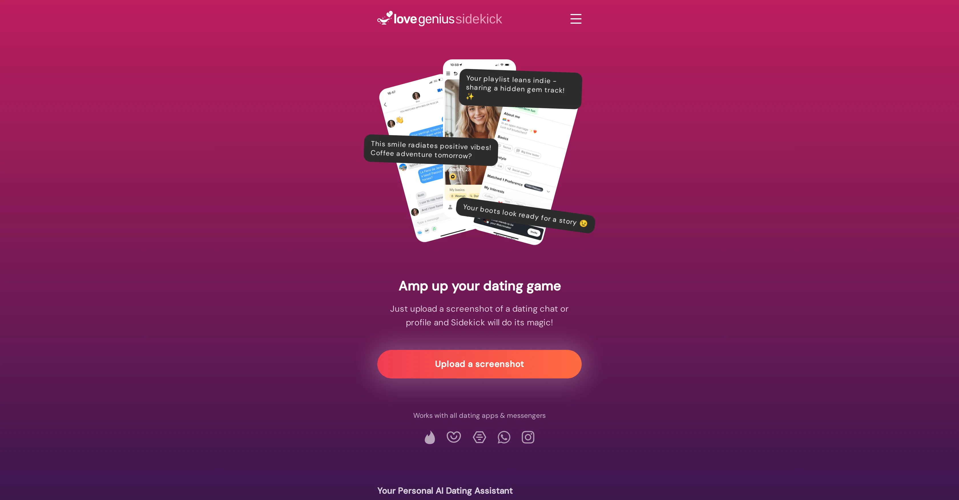 LoveGenius Sidekick screenshot