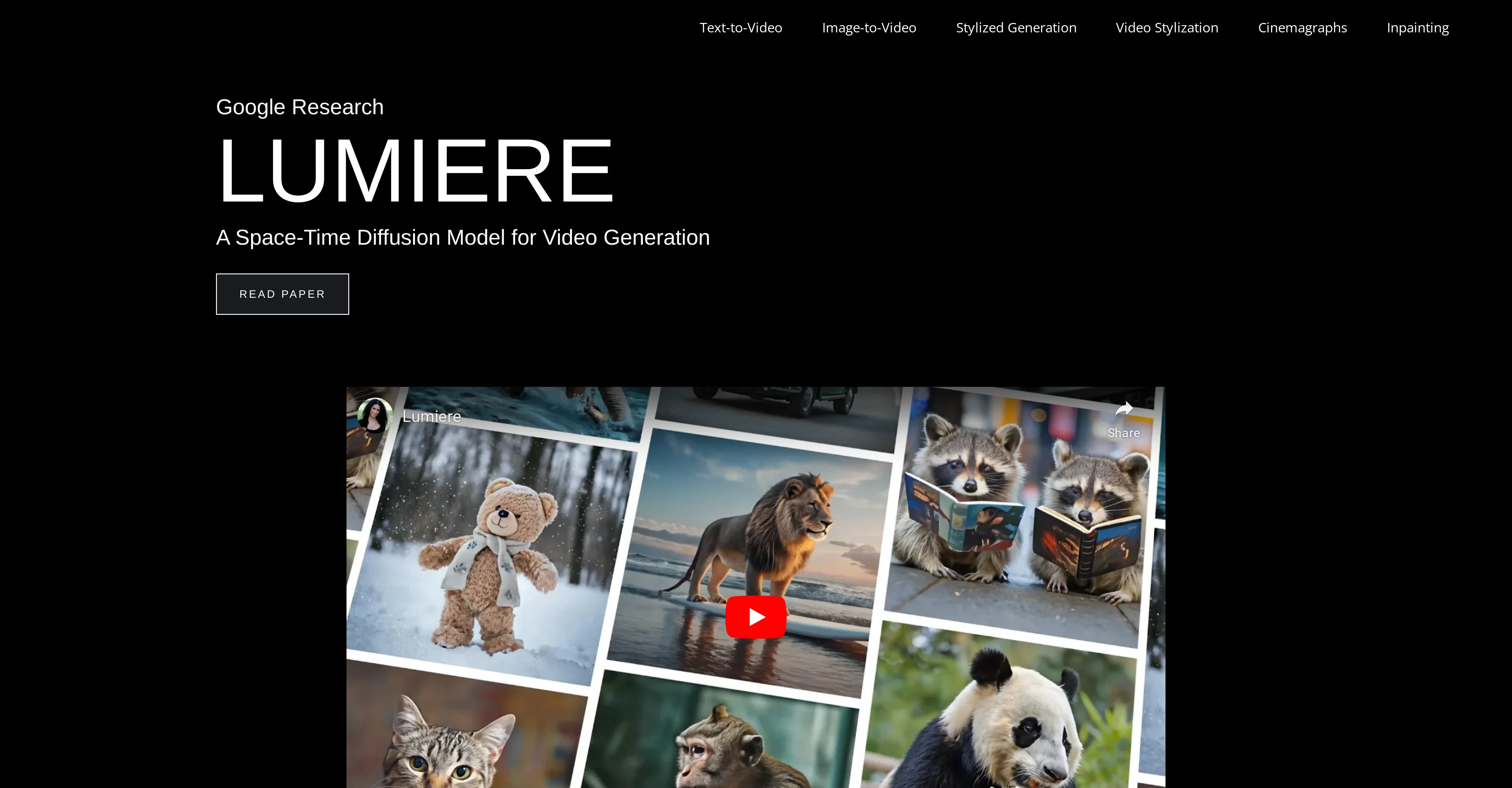 Lumiere screenshot
