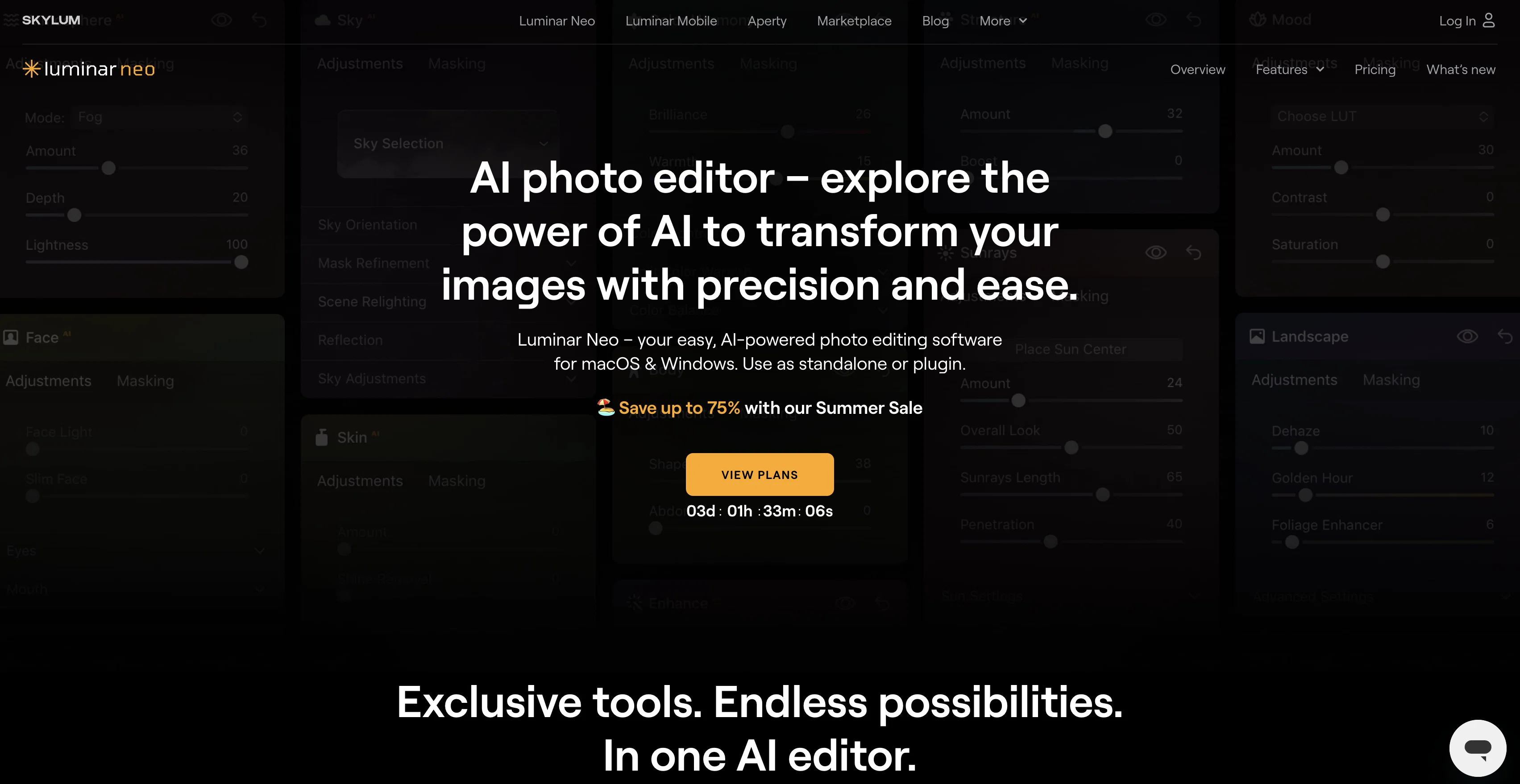 Luminar AI screenshot
