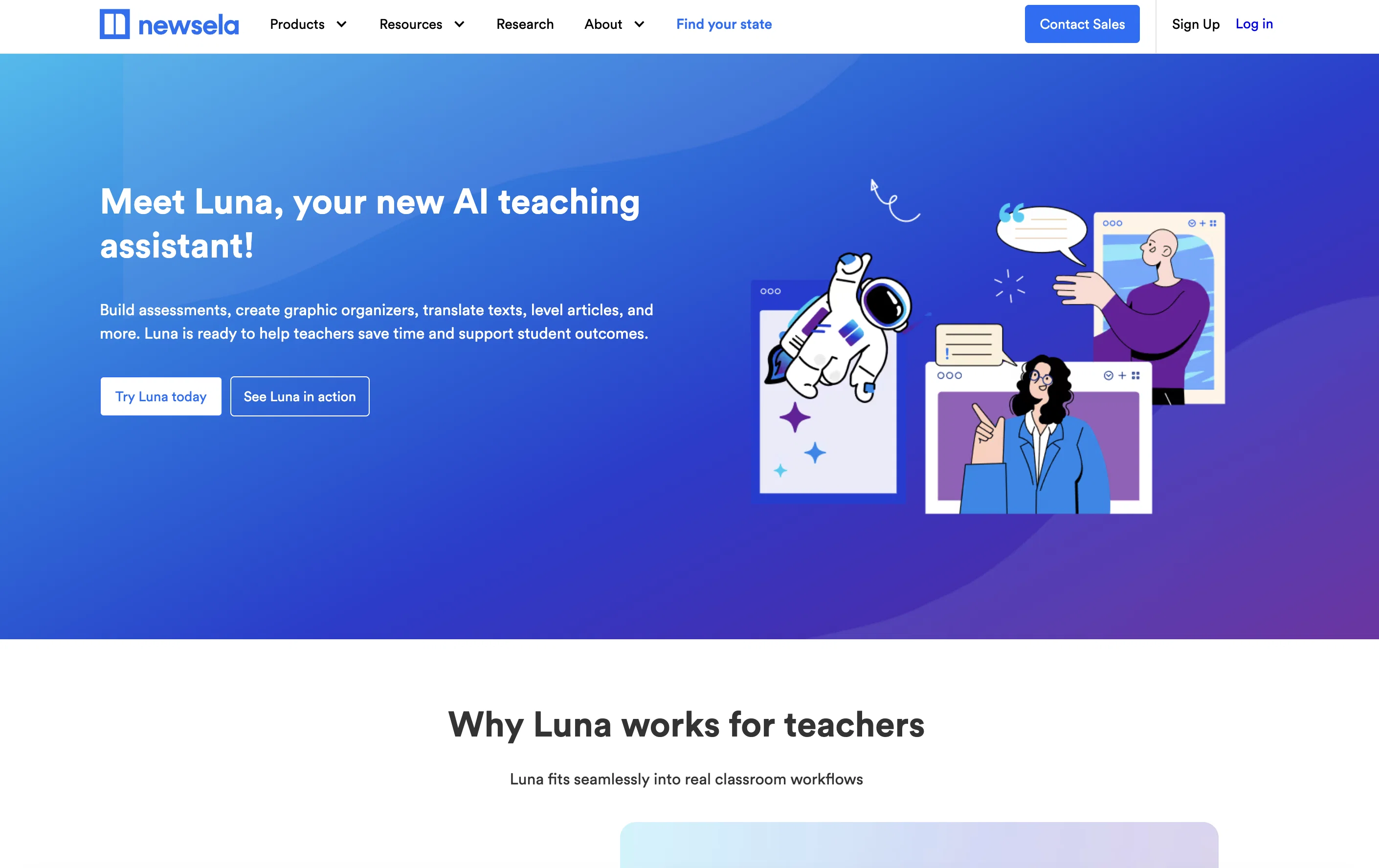 Luna AI by Newsela screenshot