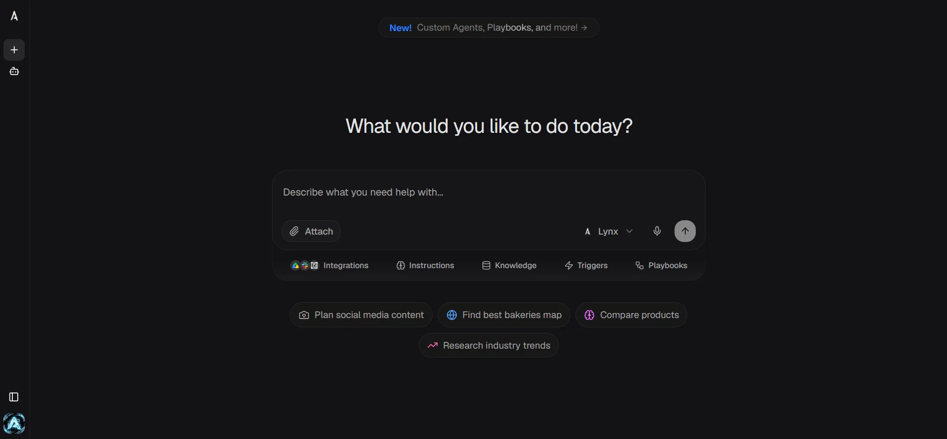 Lynx OS by Apex7 AI screenshot