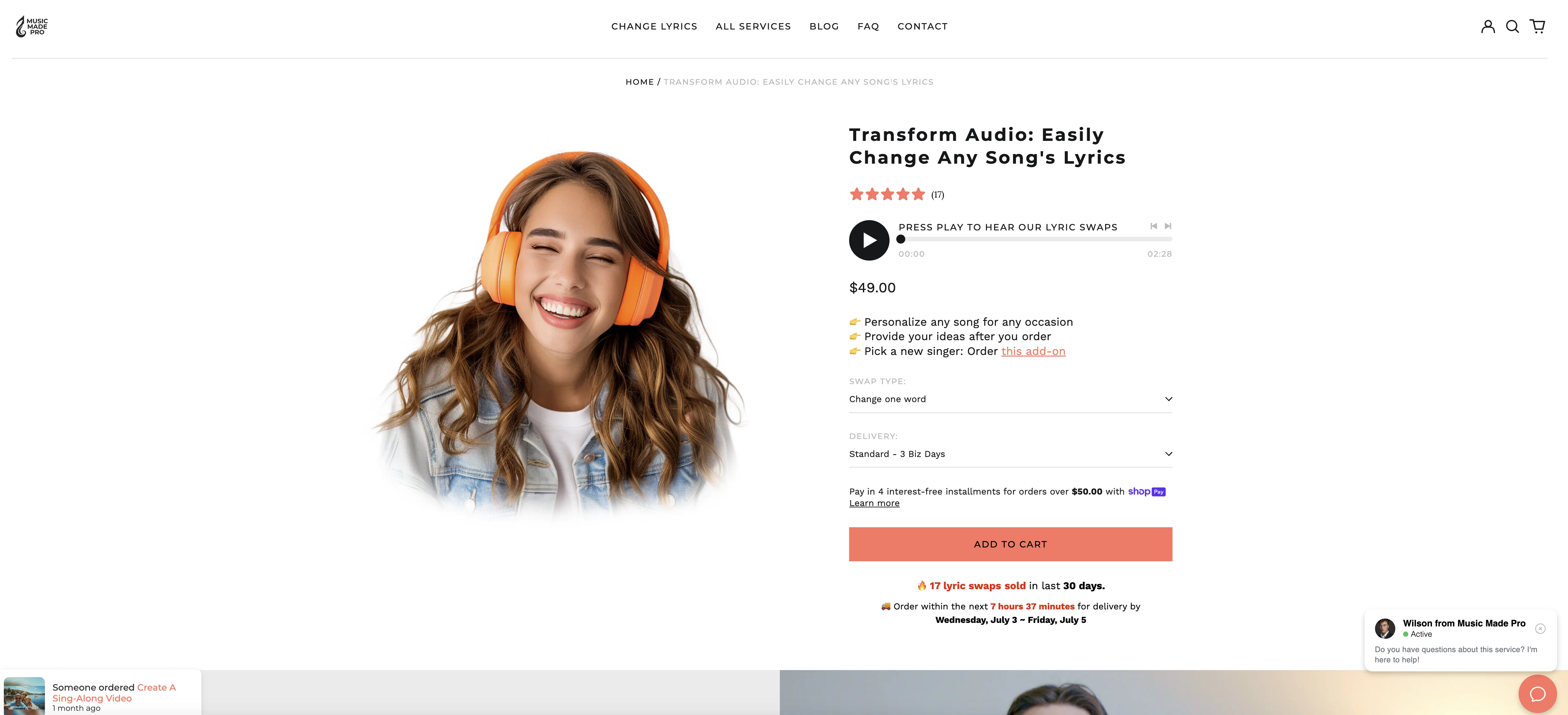Lyric Changer: Personalize Any Song screenshot