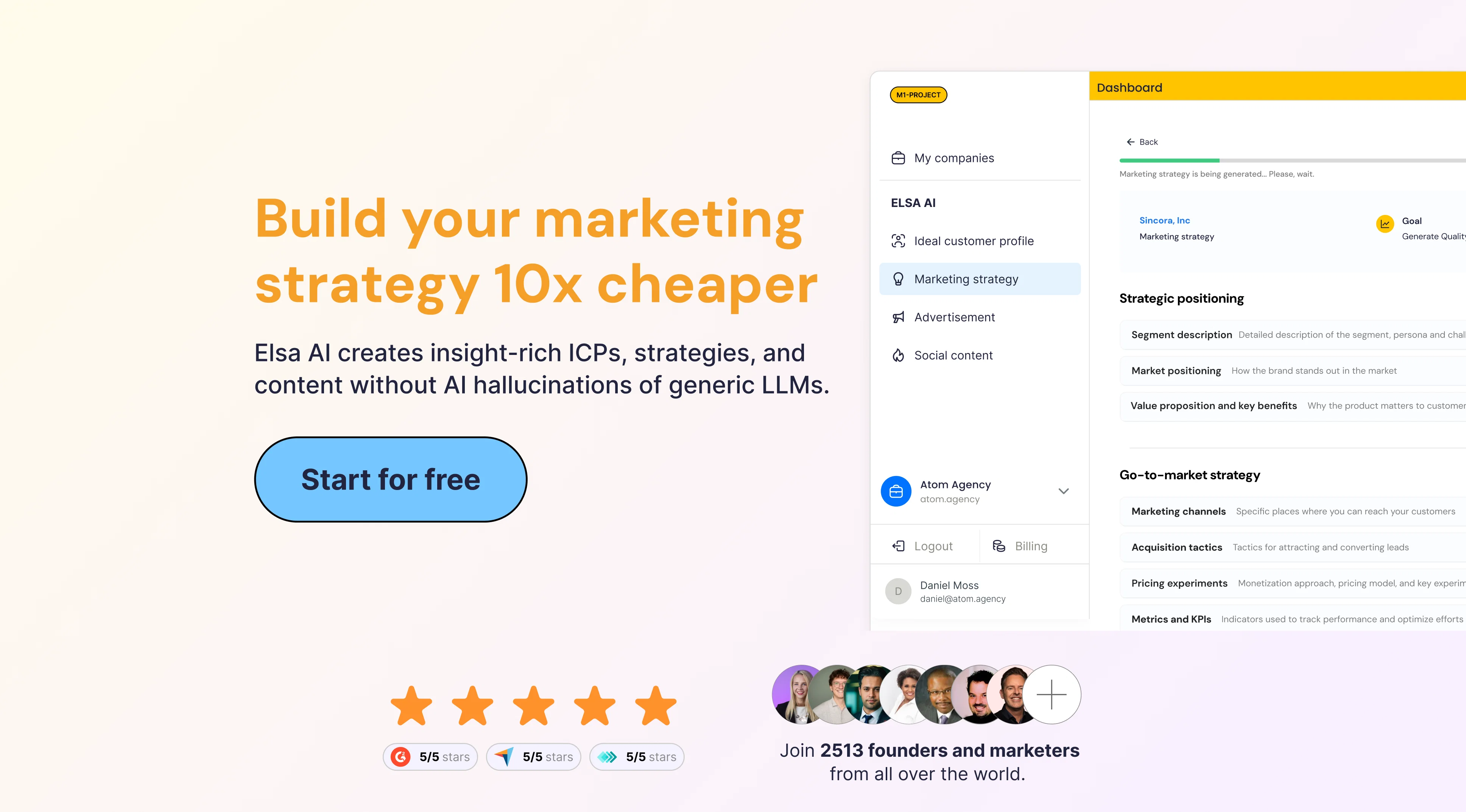 Marketing Assistant (Elsa AI)v1.1 screenshot