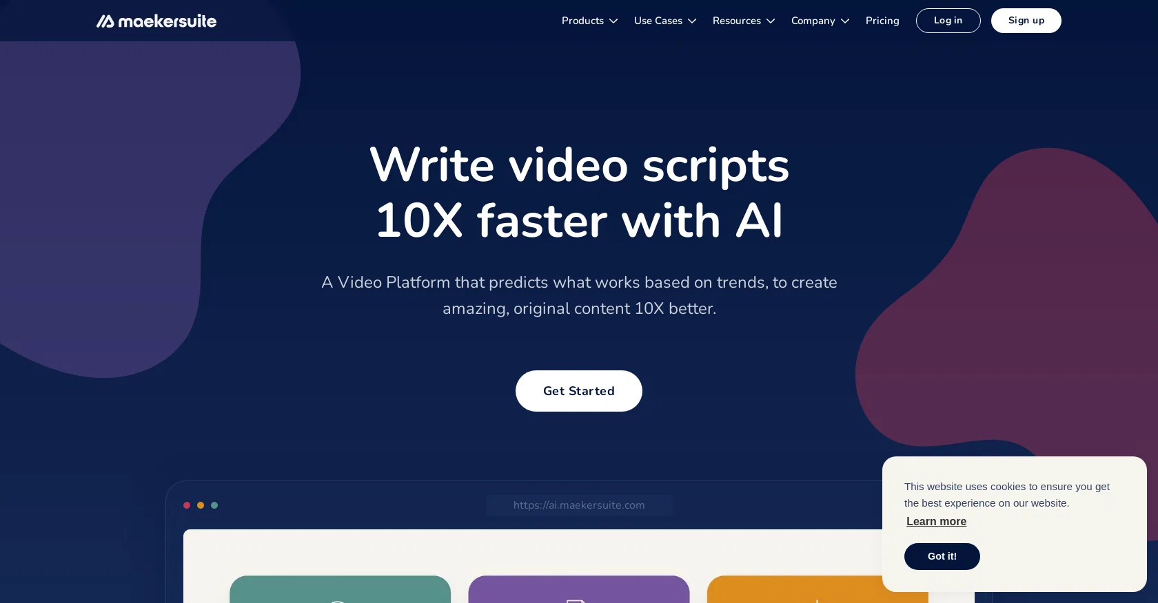 Maekersuite screenshot