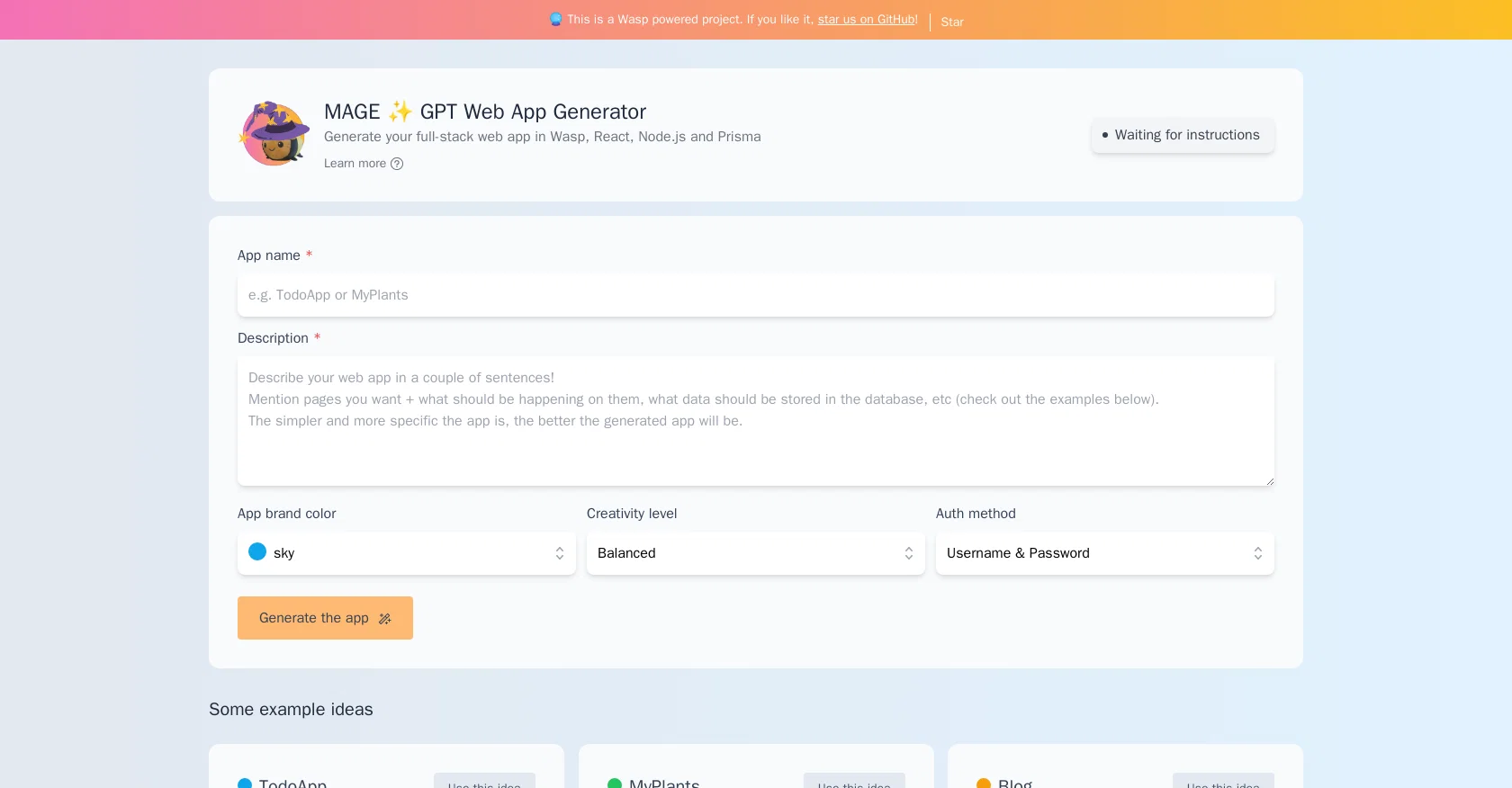 MageGPT screenshot