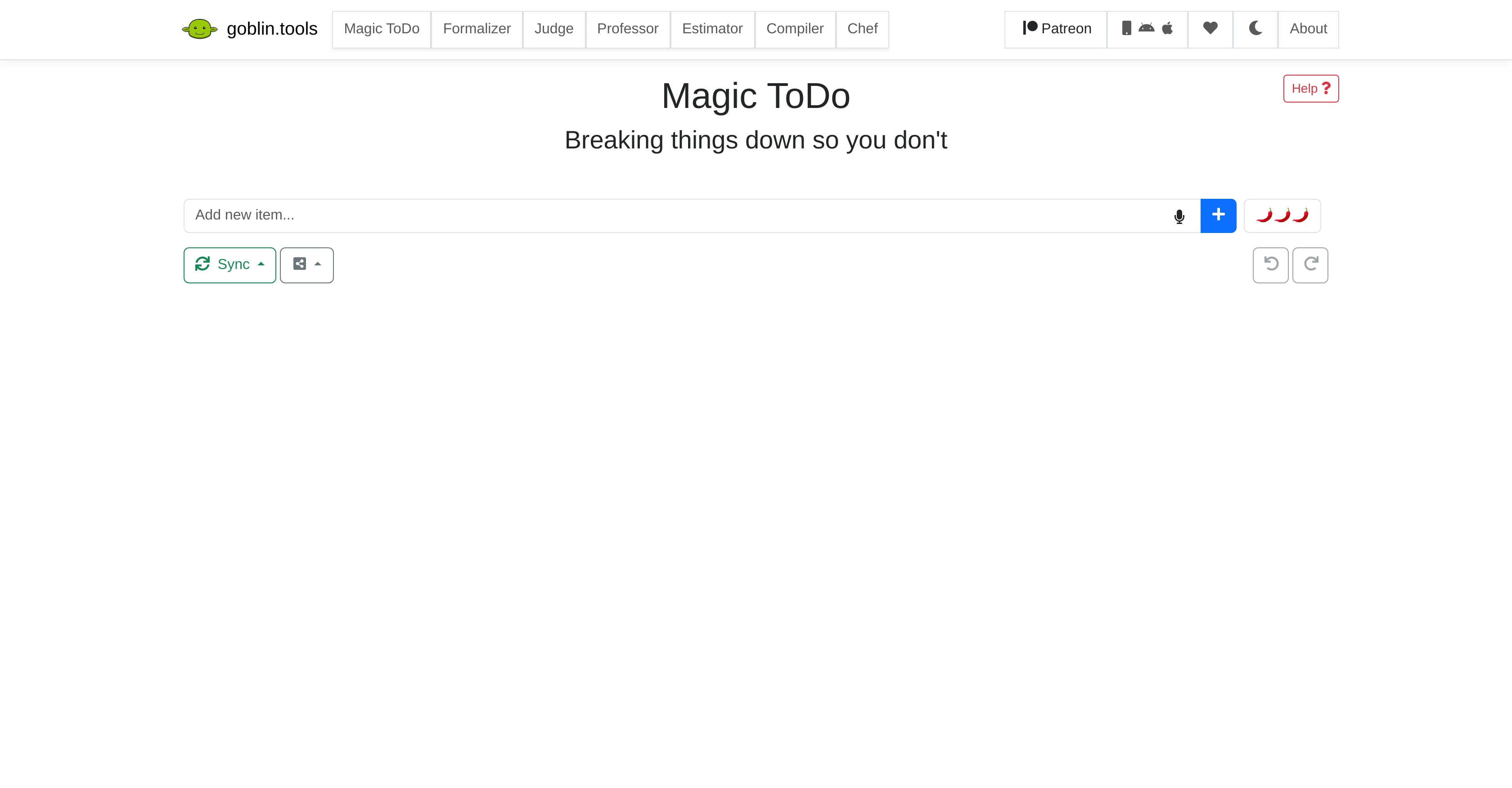 Magic ToDo screenshot