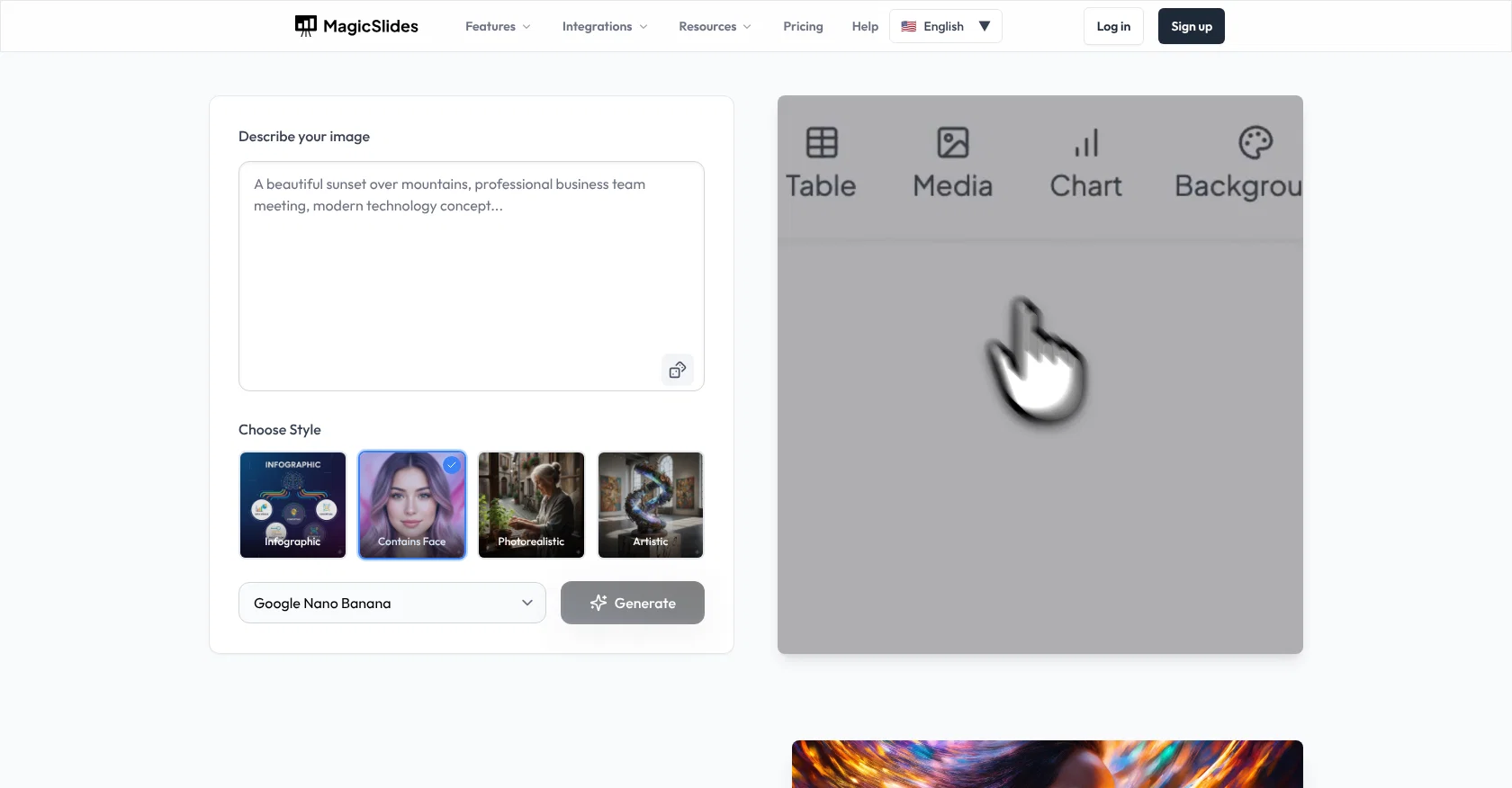 MagicSlides.app AI Image Generator screenshot