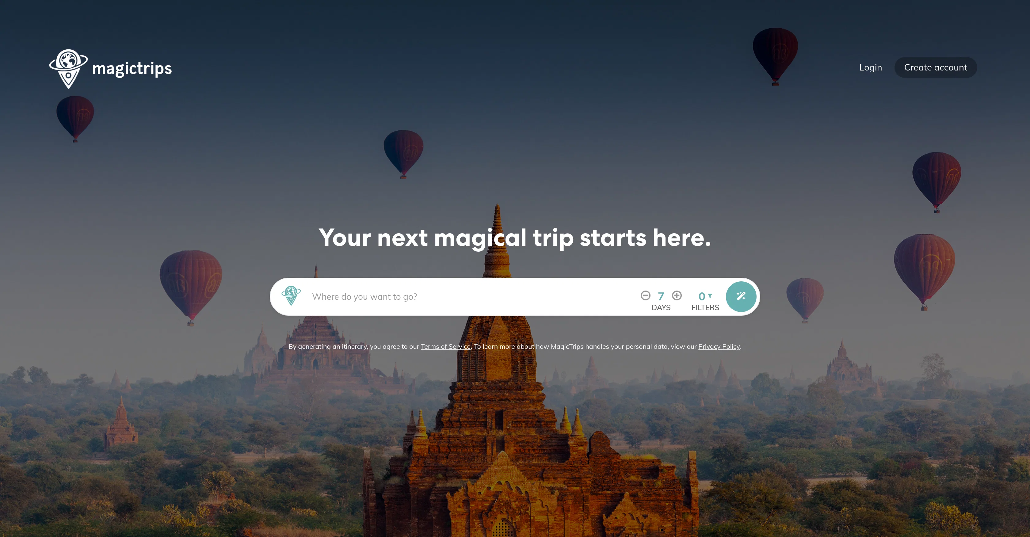 MagicTrips screenshot