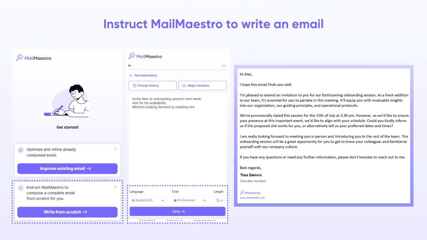 MailMaestro screenshot