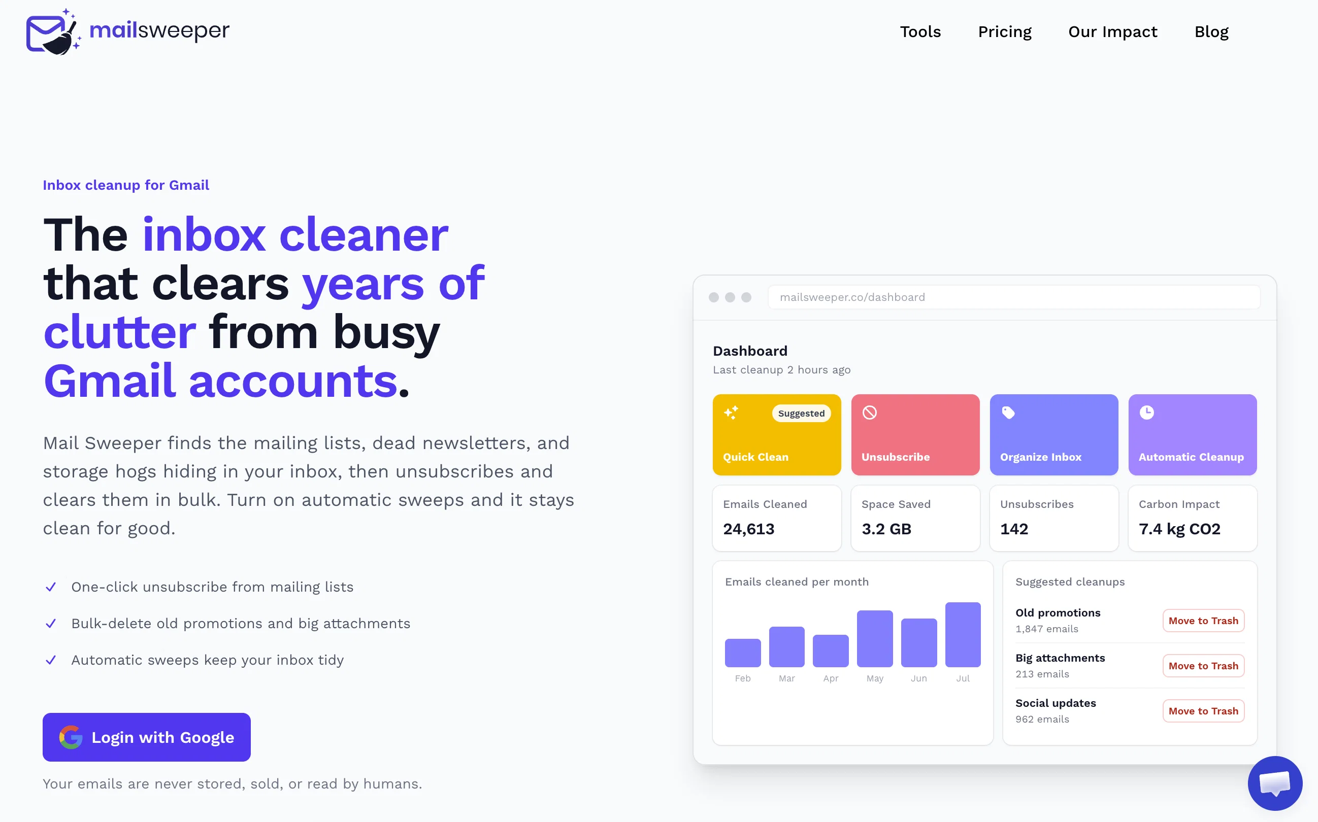 MailSweeperv2.0 screenshot