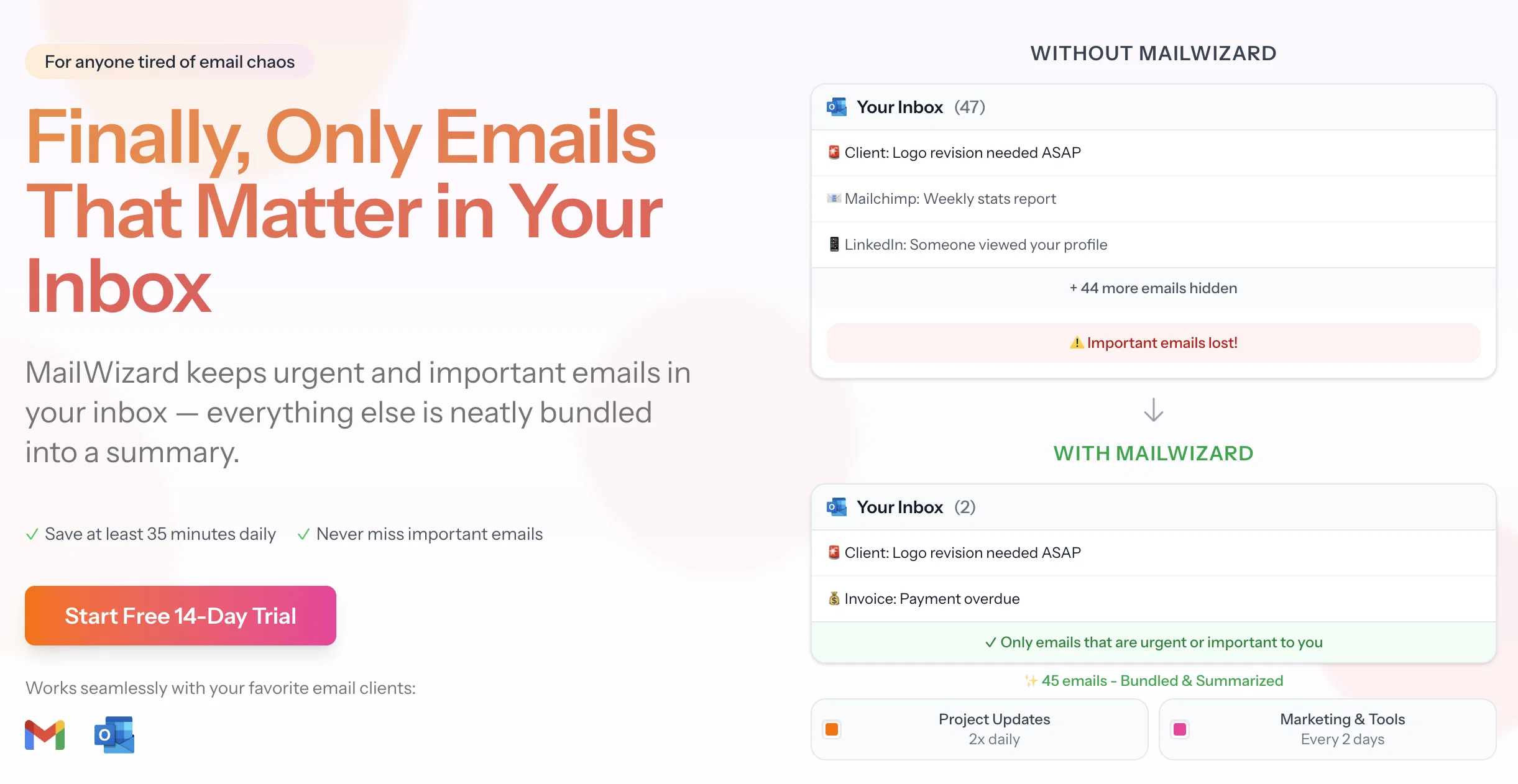 MailWizard screenshot