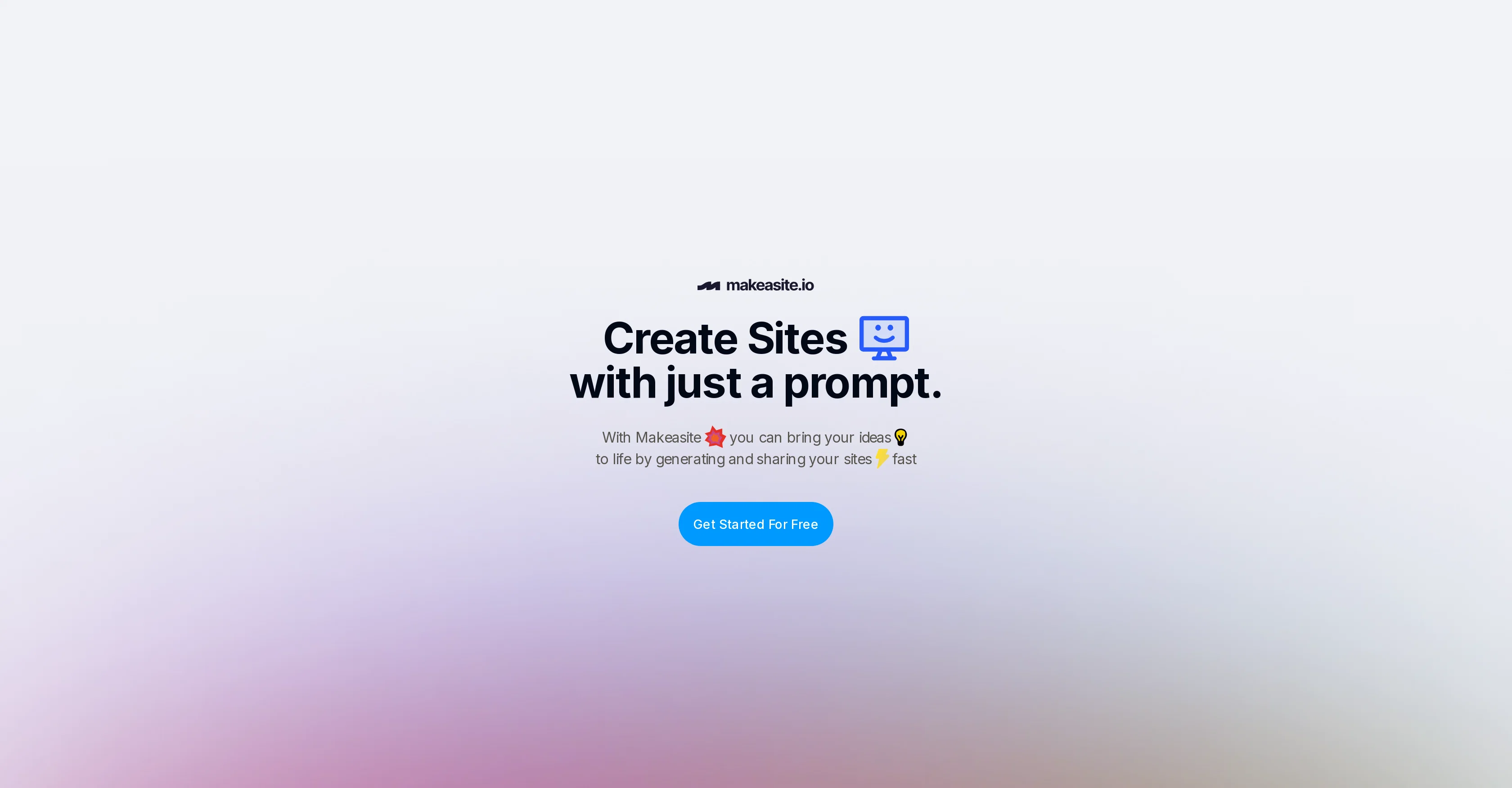 Makeasite.io screenshot