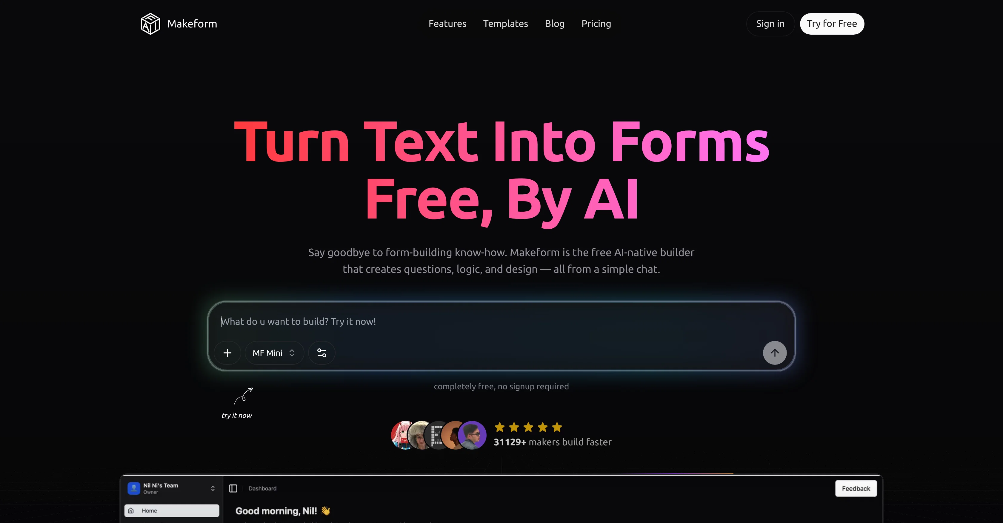 MakeForm screenshot