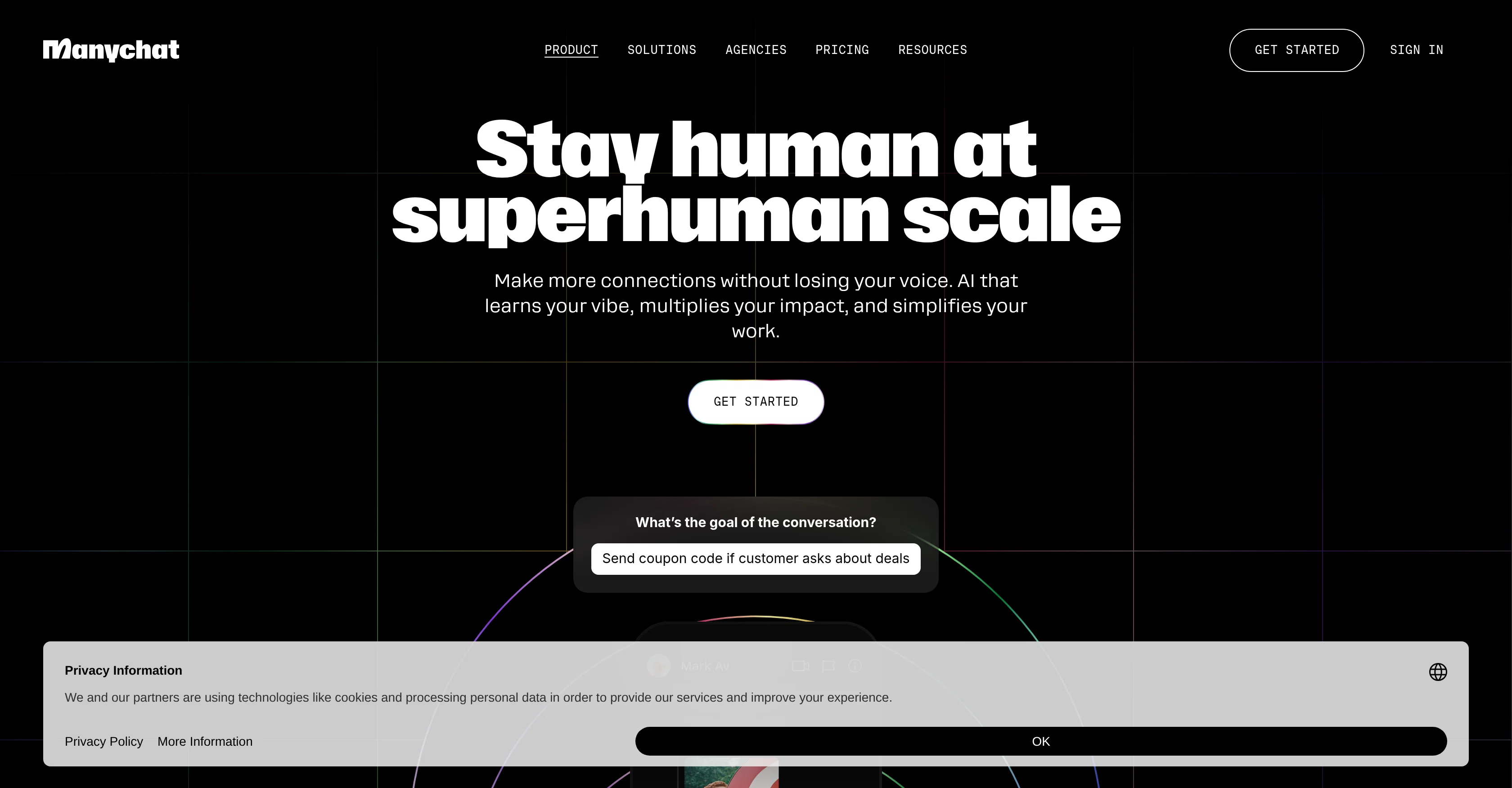 Manychat AI screenshot