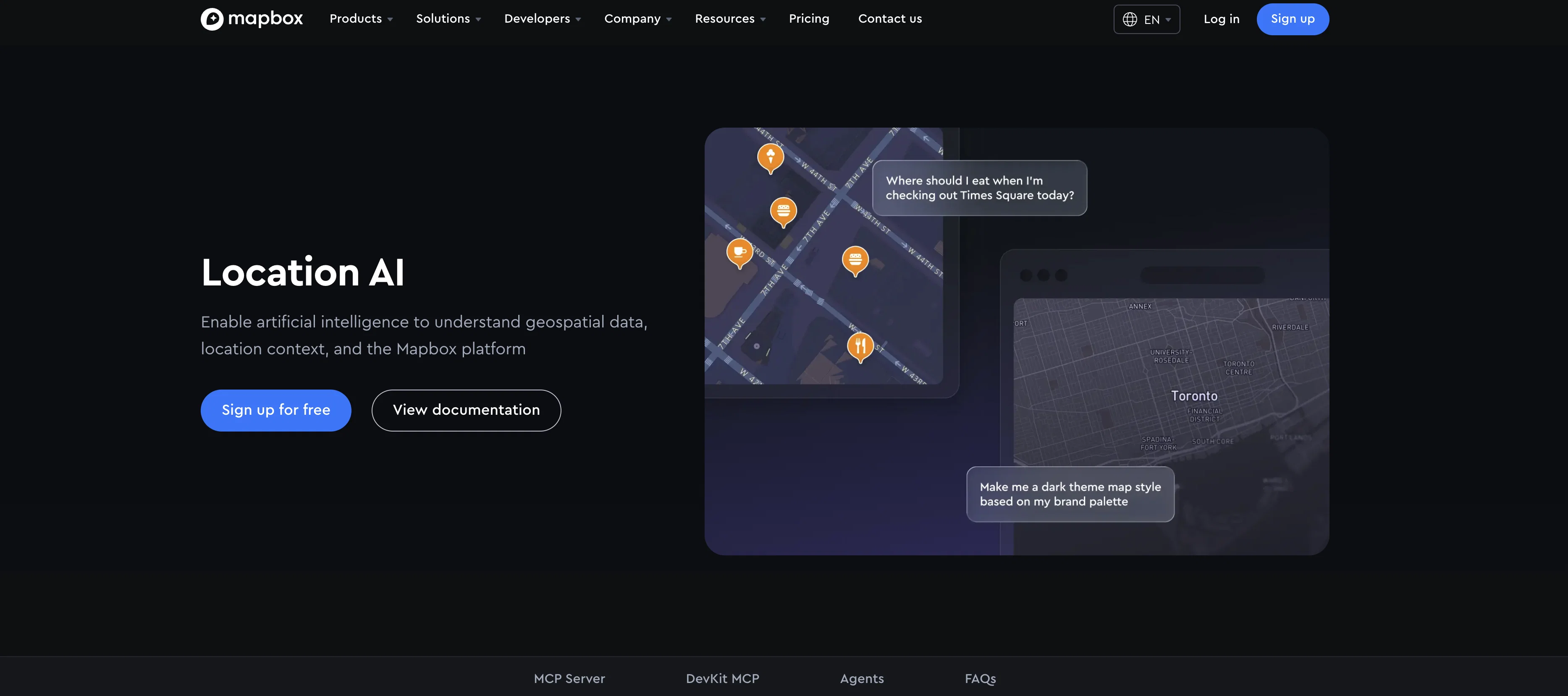 Mapbox Location AI screenshot