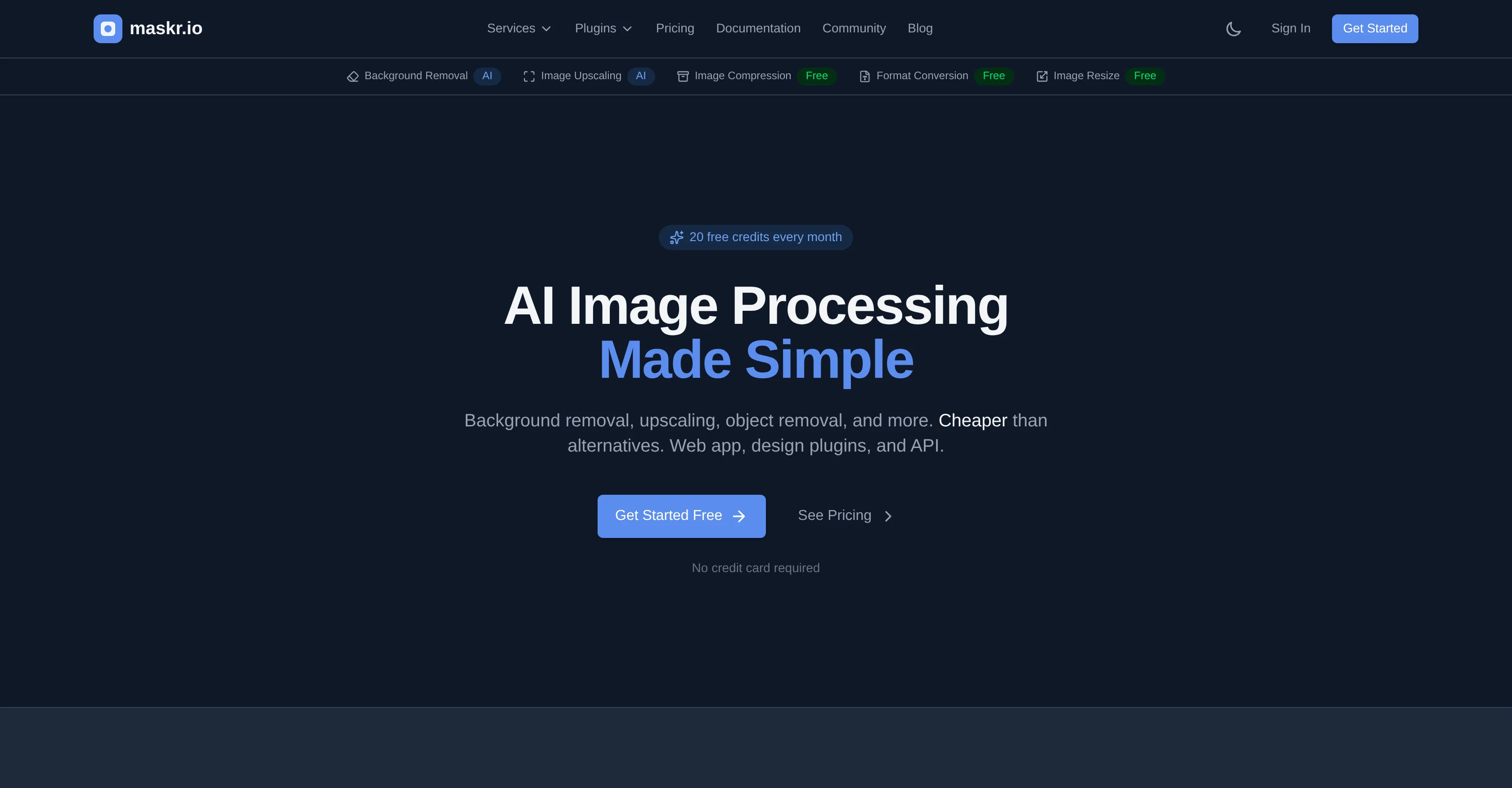 Maskr.io screenshot