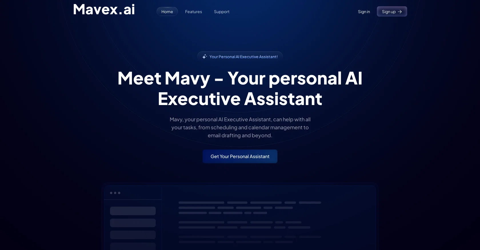Mavex screenshot